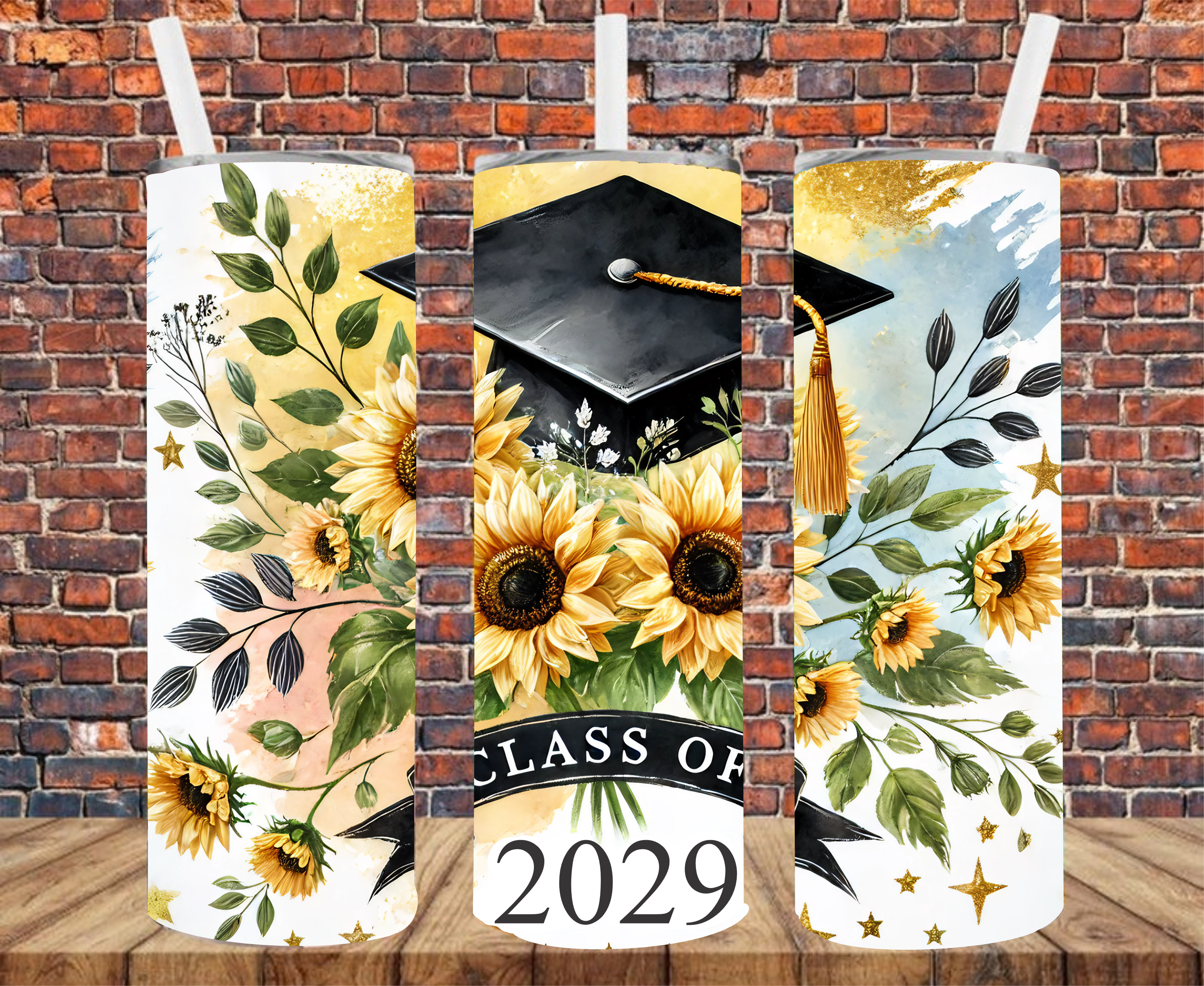 Senior, Choose Year - Tumbler Wrap - Sublimation Transfer