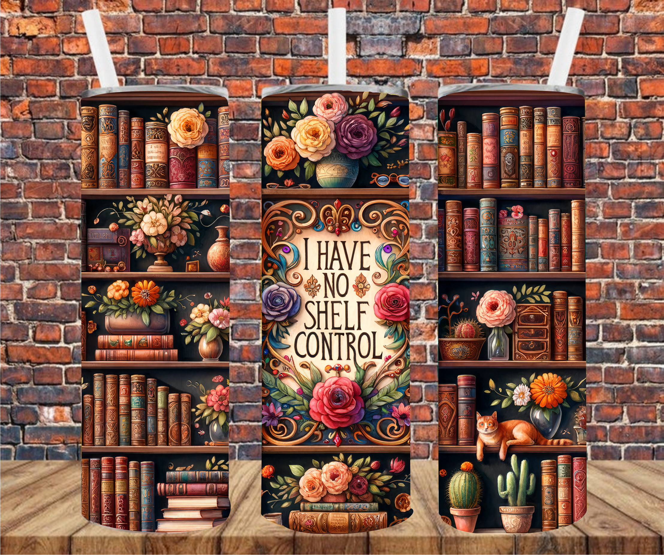 I Have No Shelf Control - Tumbler Wrap - Sublimation Transfer