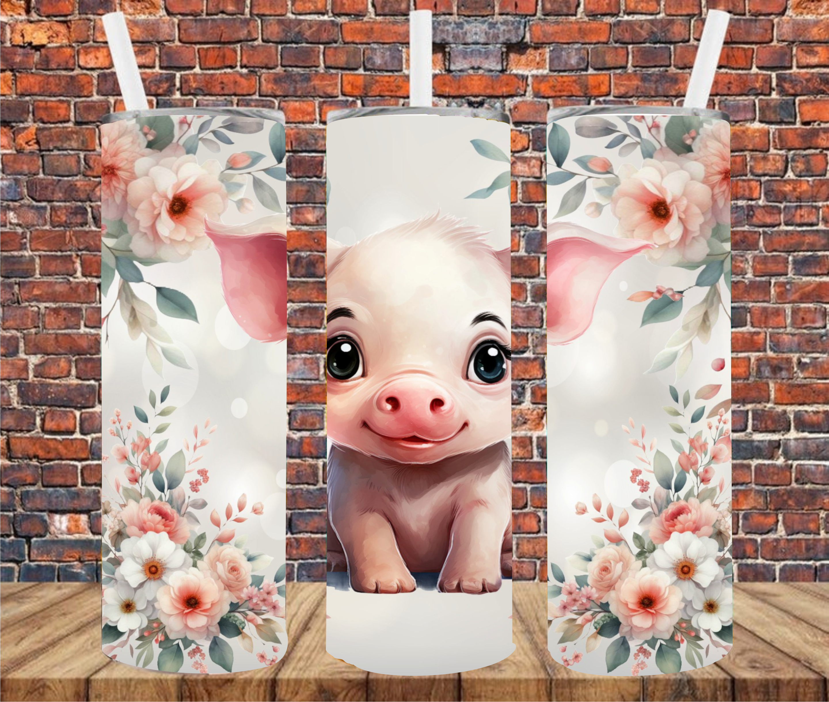 Country Pig - Tumbler Wrap - Sublimation Transfers