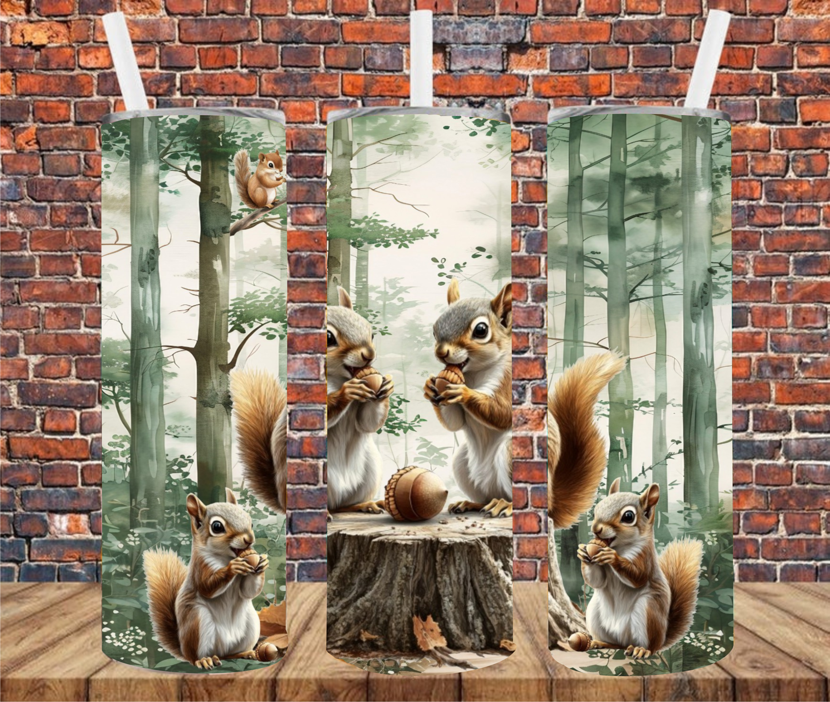 Squirrels - Tumbler Wrap - Sublimation Transfers