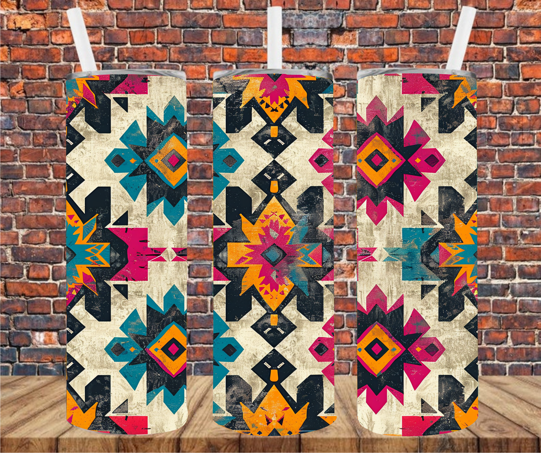 Aztec - Tumbler Wrap - Vinyl Transfer