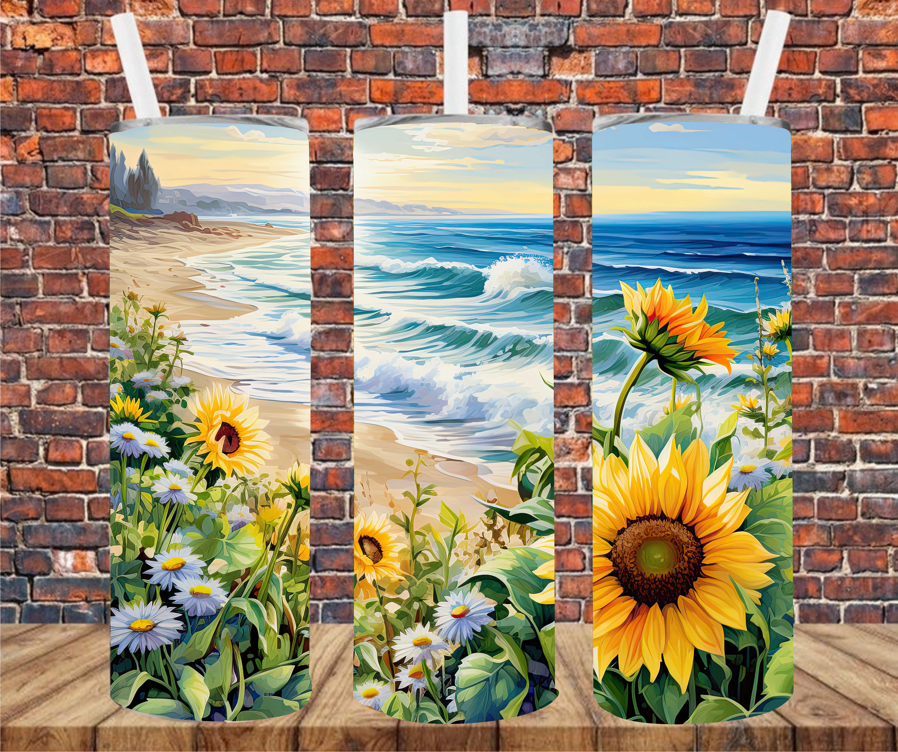 Seaside - Tumbler Wrap - Sublimation Transfer
