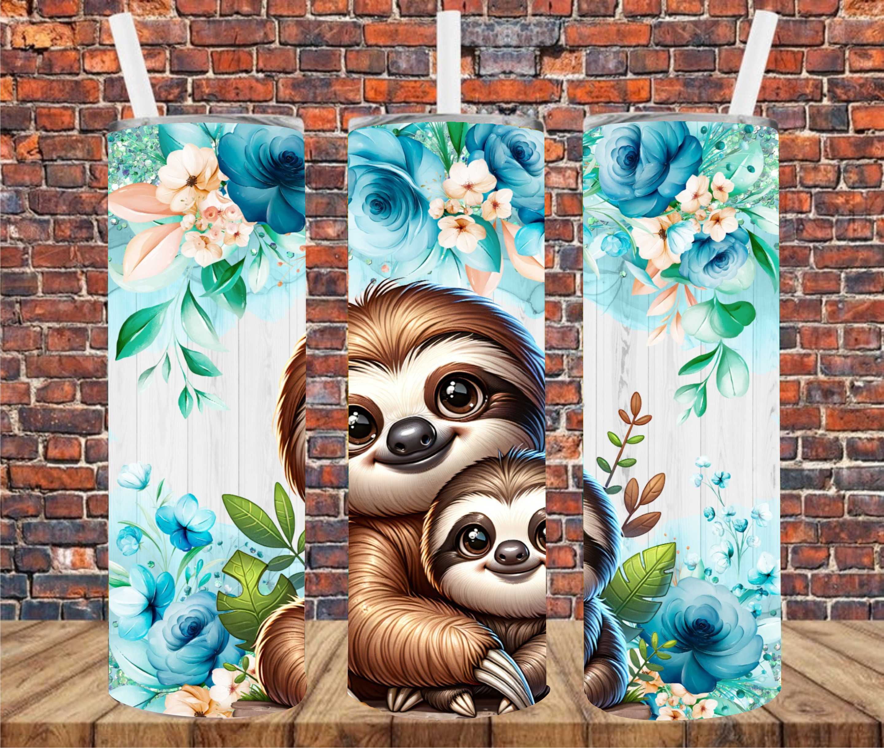Sloths - Tumbler Wrap - Sublimation Transfers