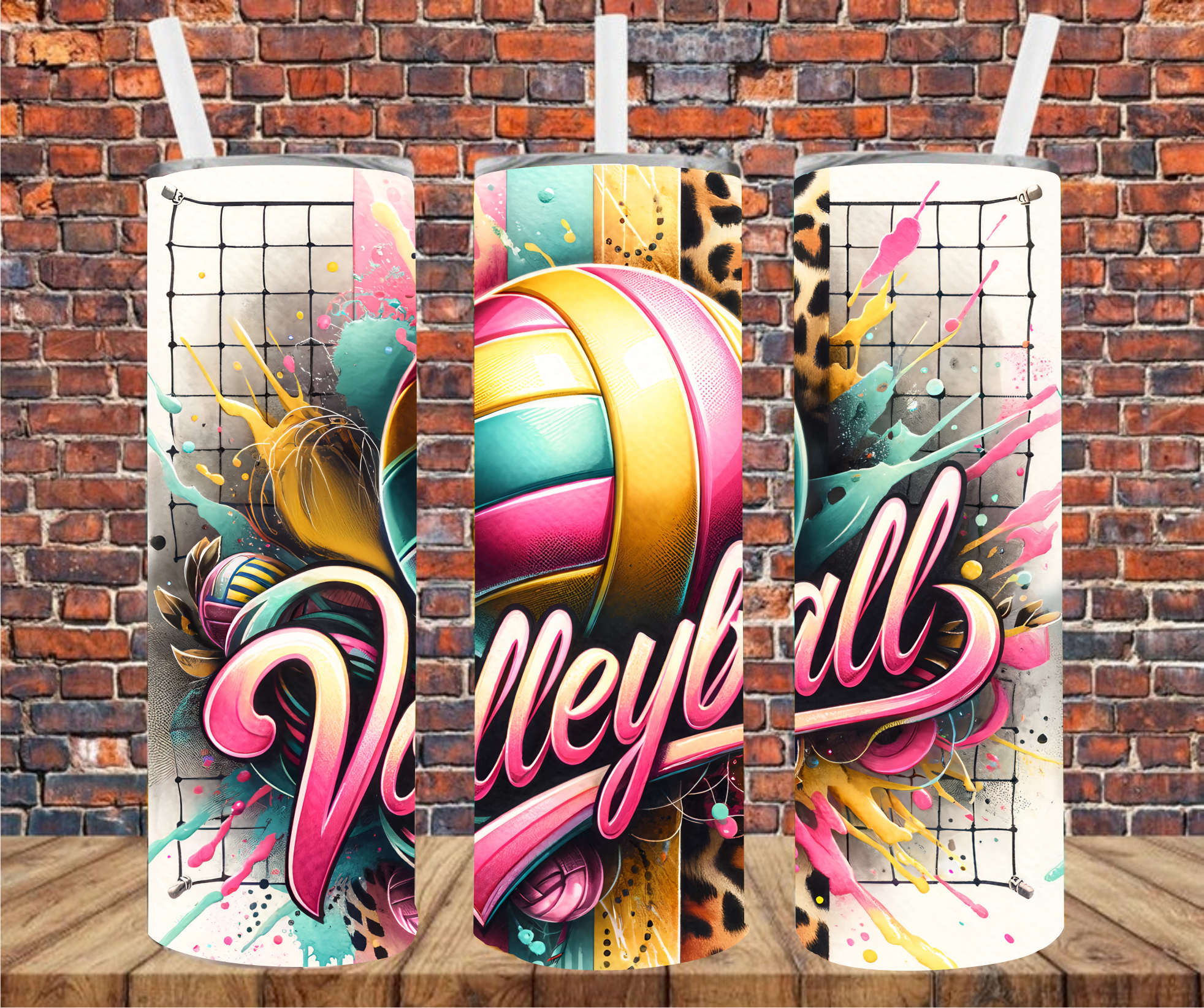 Volleyball - Tumbler Wrap - Sublimation Transfer