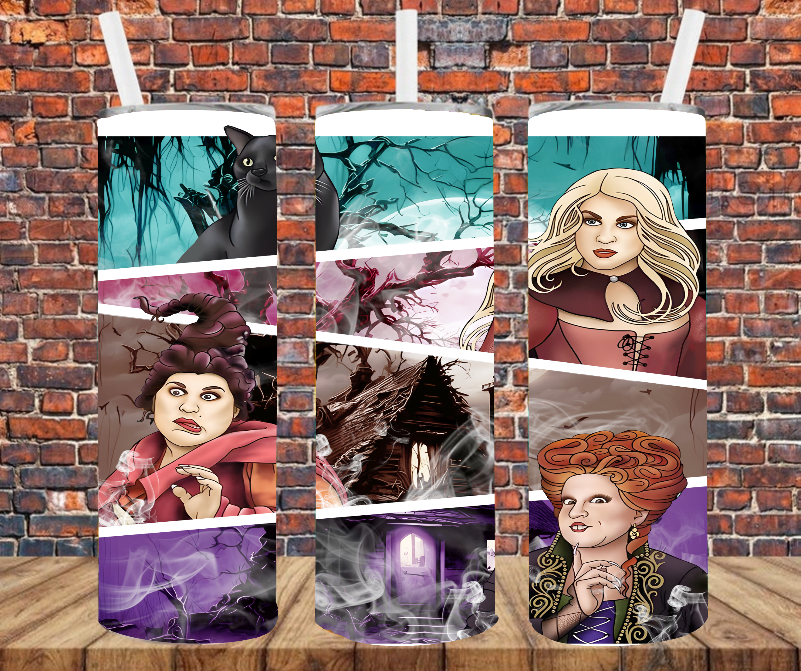 Halloween Witches - Tumbler Wrap Sublimation Transfers