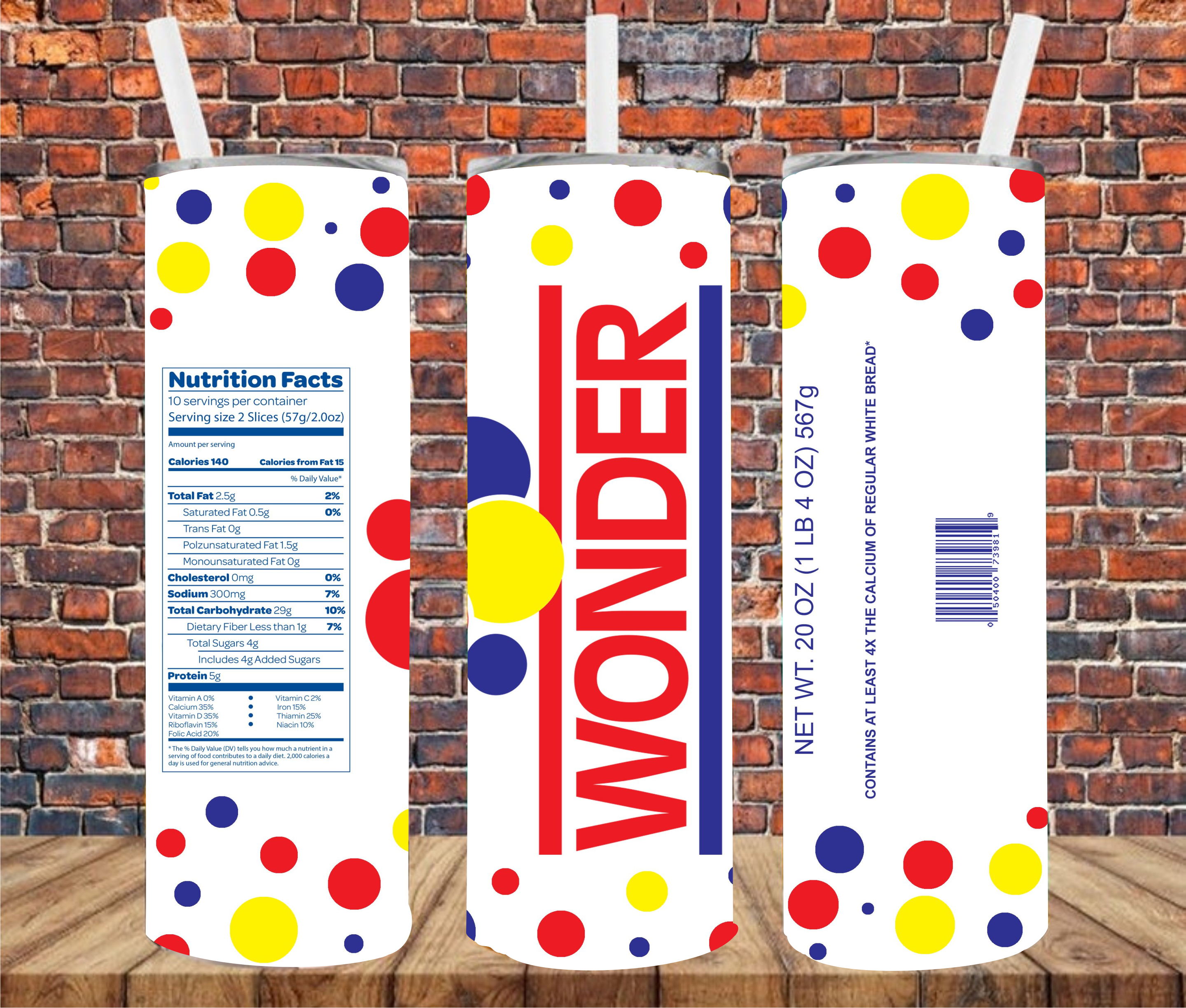 Bread - Sublimation Tumbler Wrap