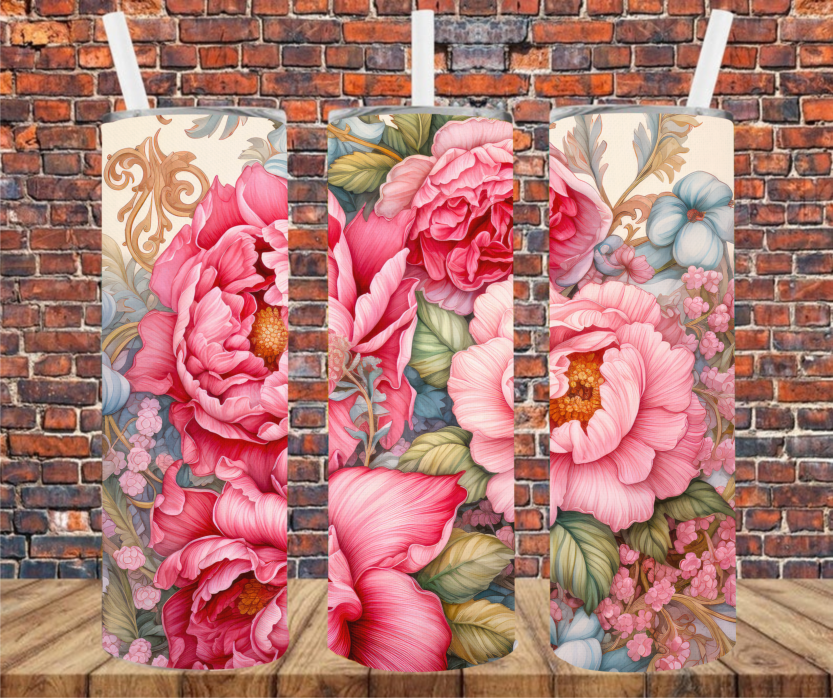 Floral Peonies - Lunch Tote - Sublimation Transfer