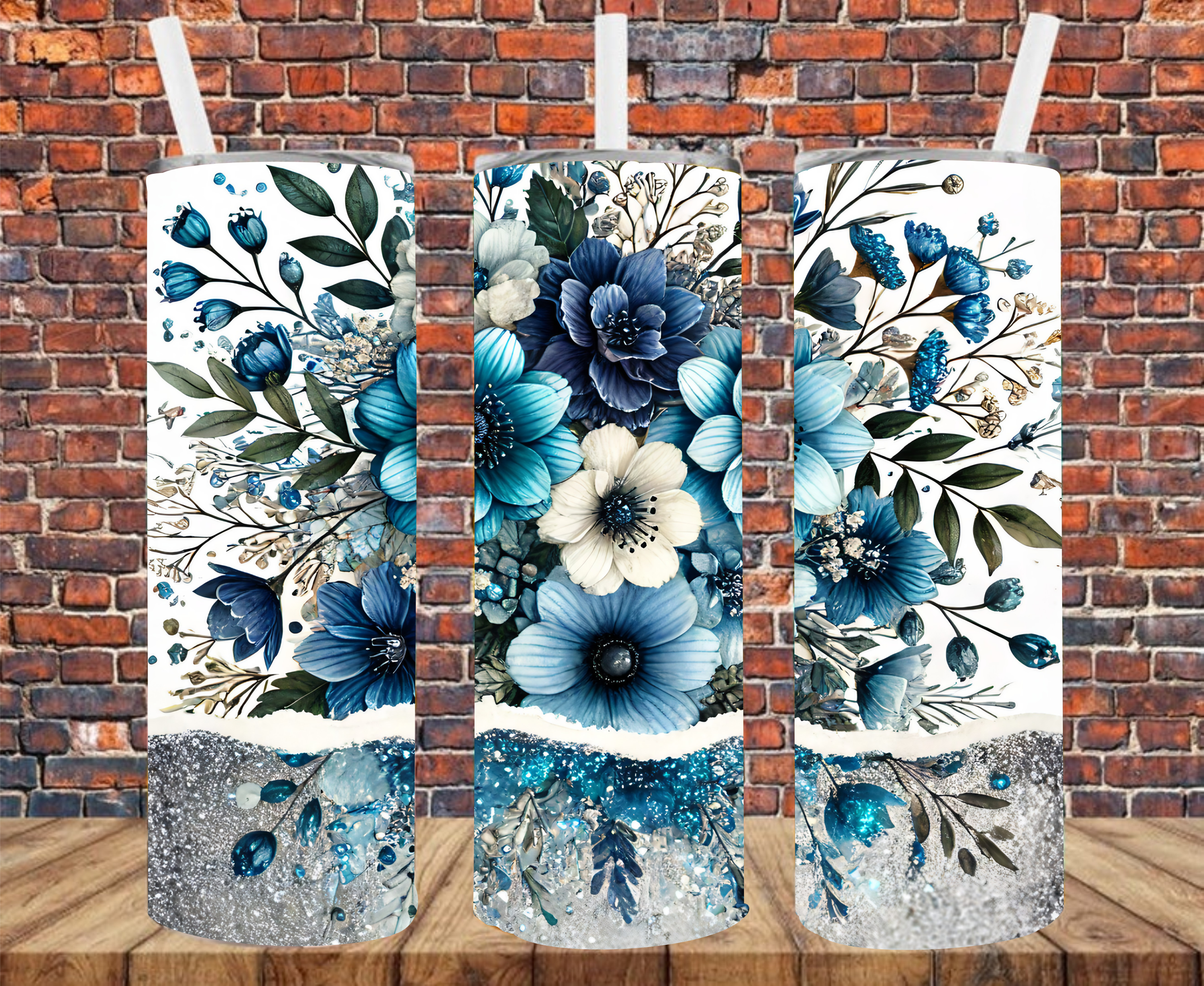 Flower Bouquet - Tumbler Wrap - Sublimation Transfer