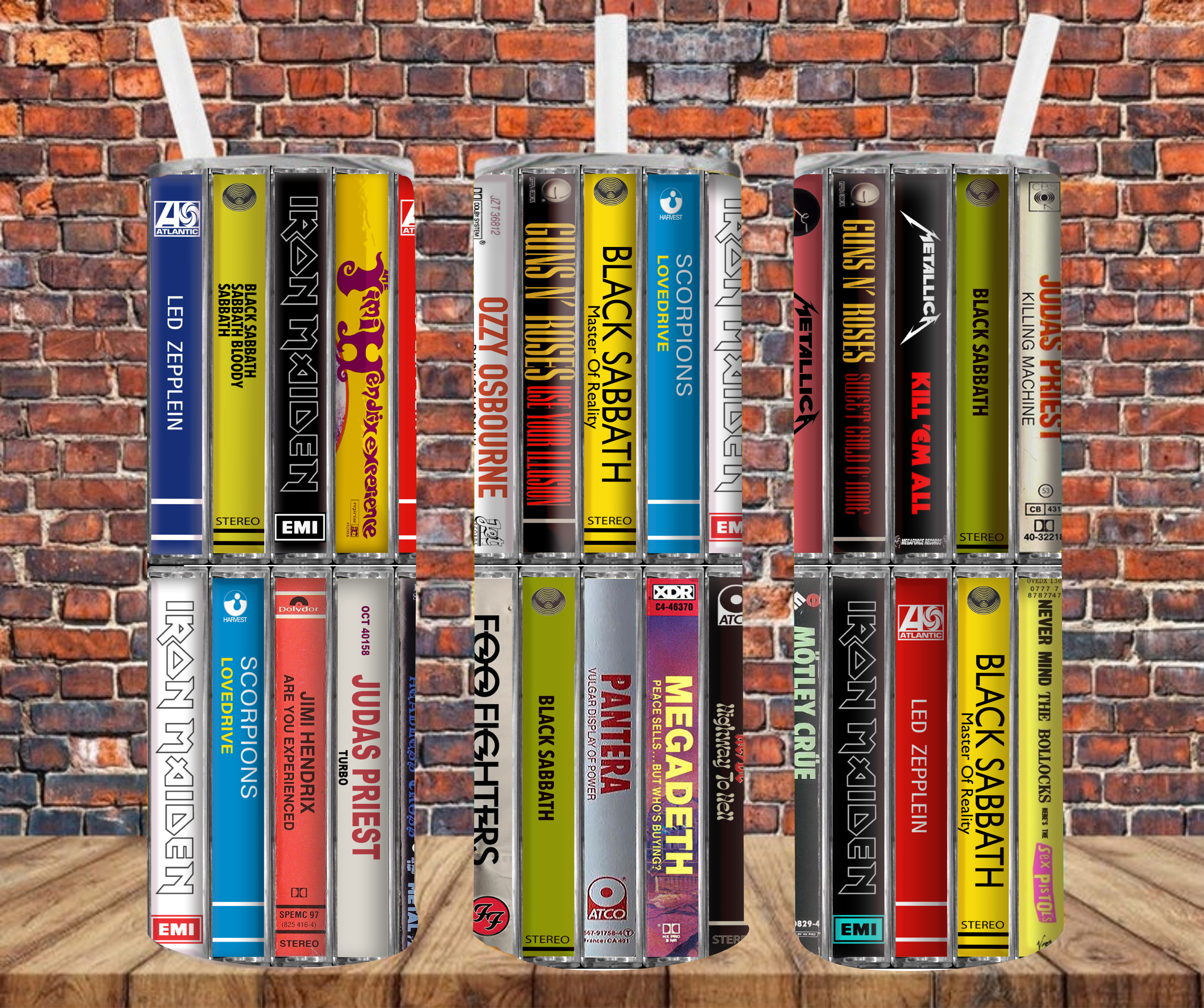 Cassette Tapes - Tumbler Wrap - Sublimation Transfers