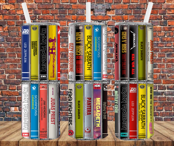 Cassette Tapes - Tumbler Wrap - Sublimation Transfers