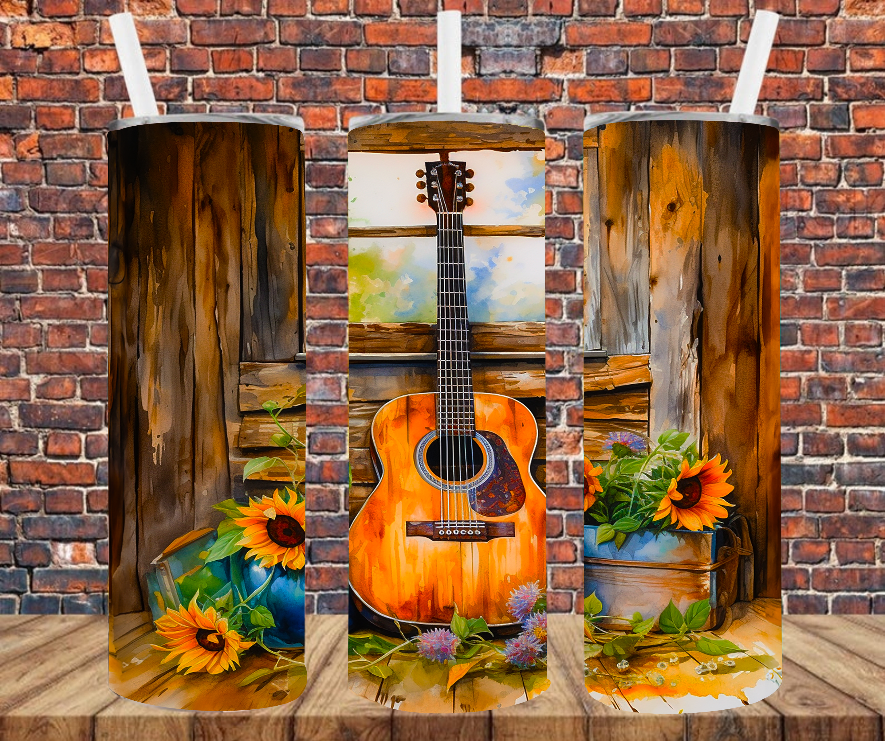 Guitar - Tumbler Wrap - vinyl Transfers