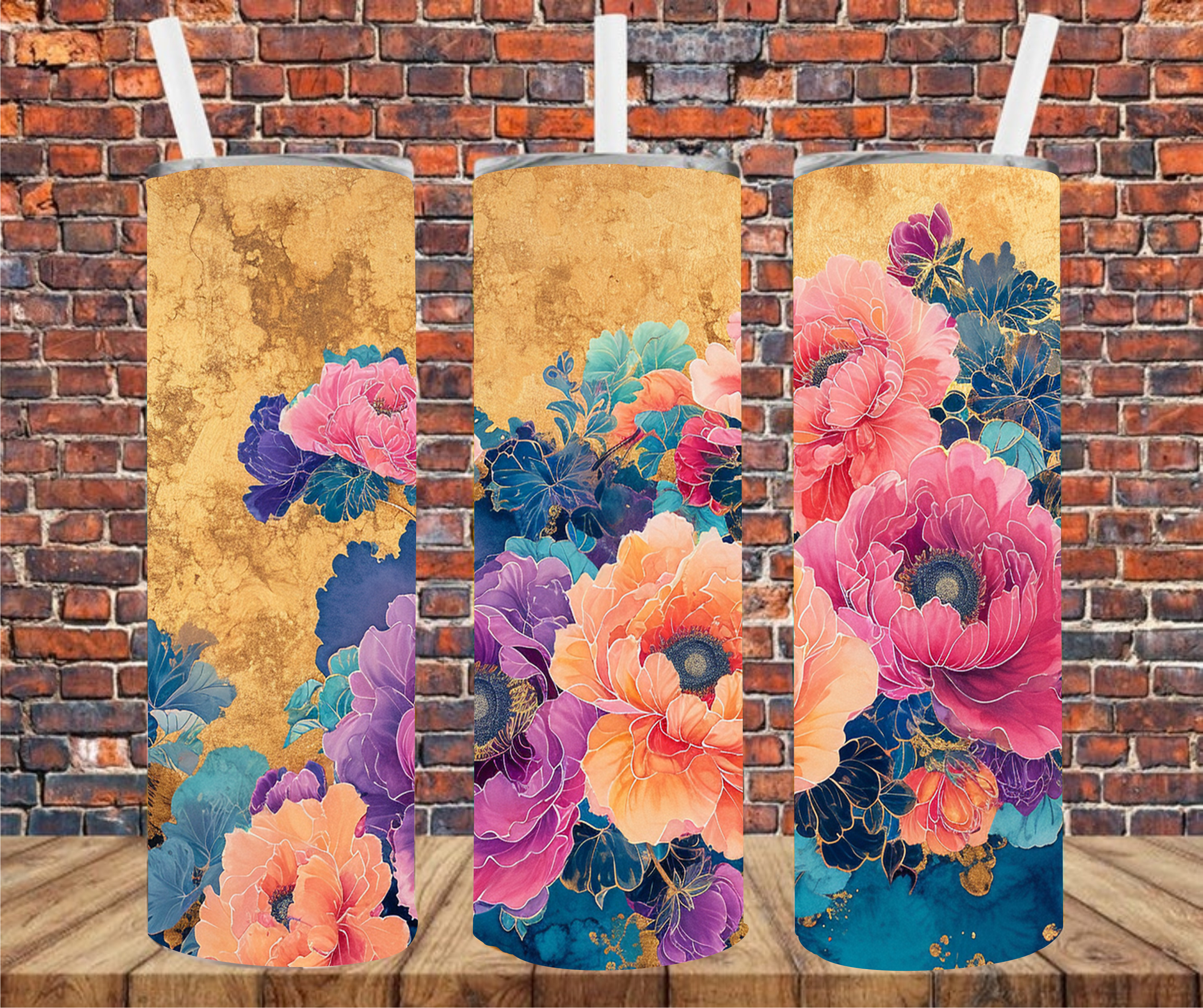 Floral - Tumbler Wrap - Sublimation Transfer