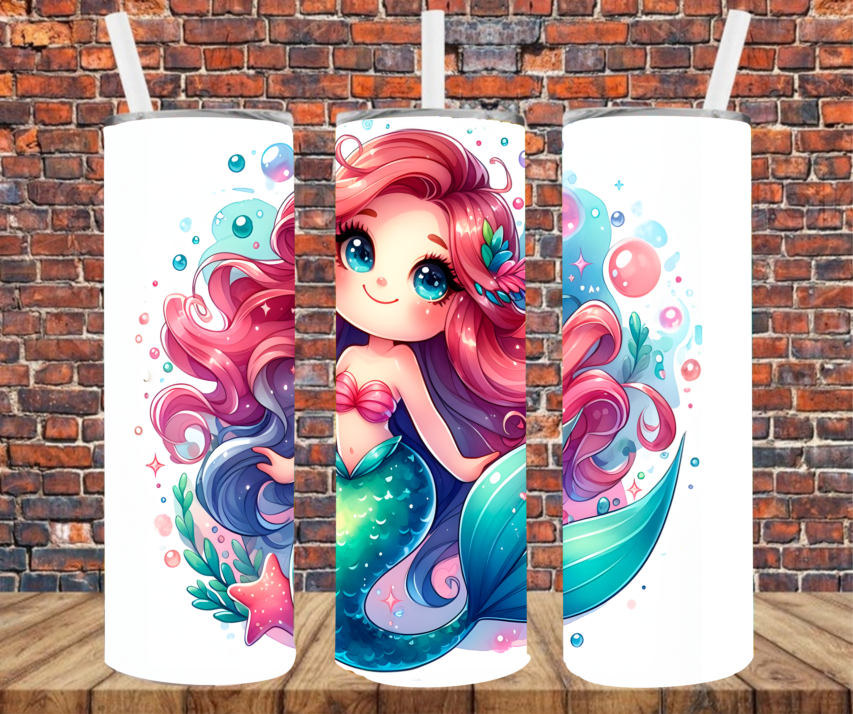 Mermaid - Tumbler Wrap - Sublimation Transfer