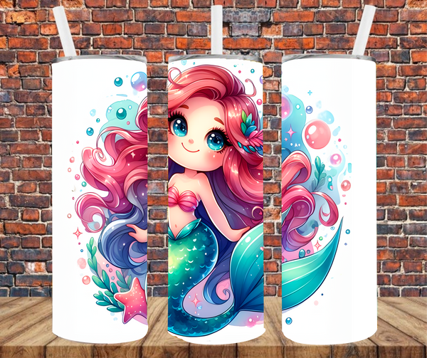 Mermaid - Tumbler Wrap - Sublimation Transfer