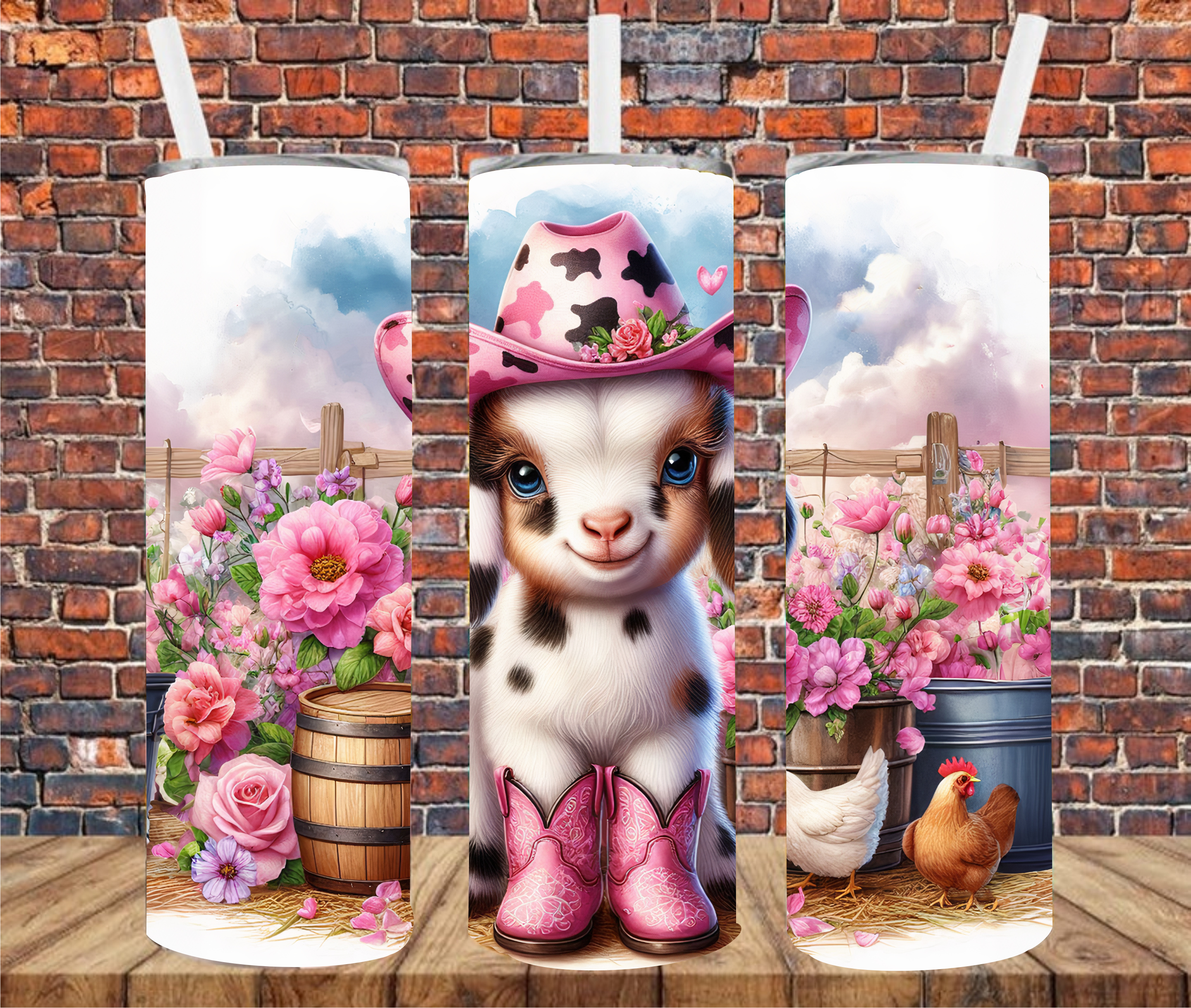 Country Goat - Tumbler Wrap - Sublimation Transfers