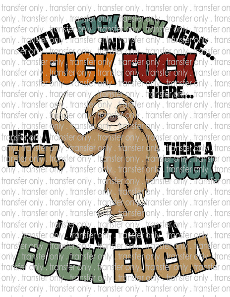 Mature Adult - Waterslide, Sublimation Transfers