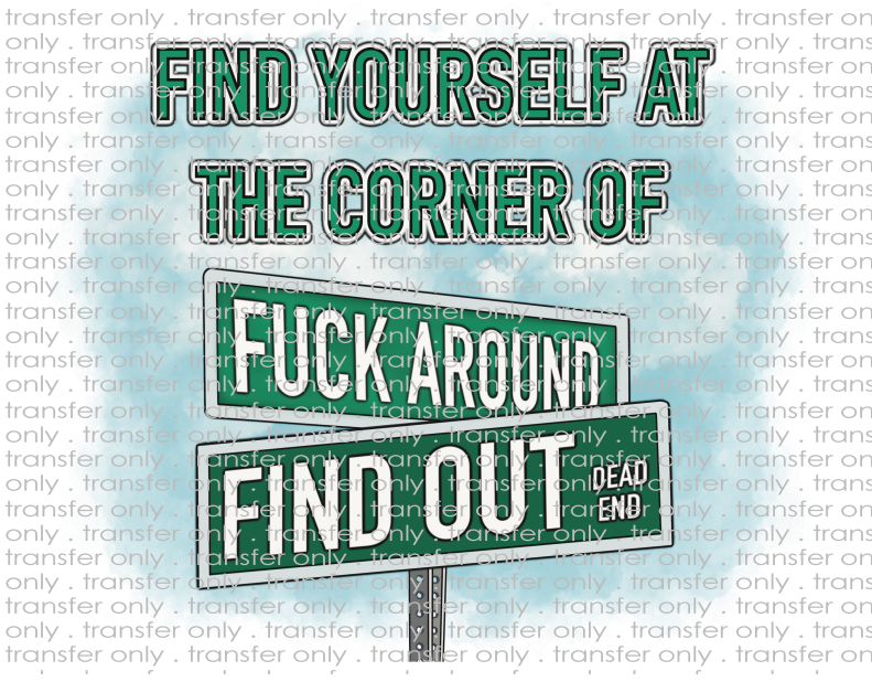 Fuck Around & Find Out - Waterslide, Sublimation Transfers