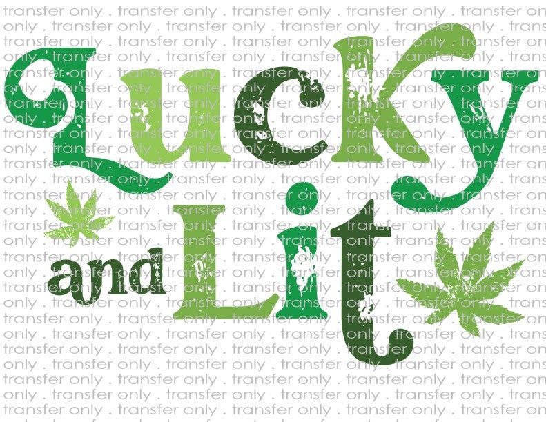 Lucky & Lit - Waterslide, Sublimation Transfers