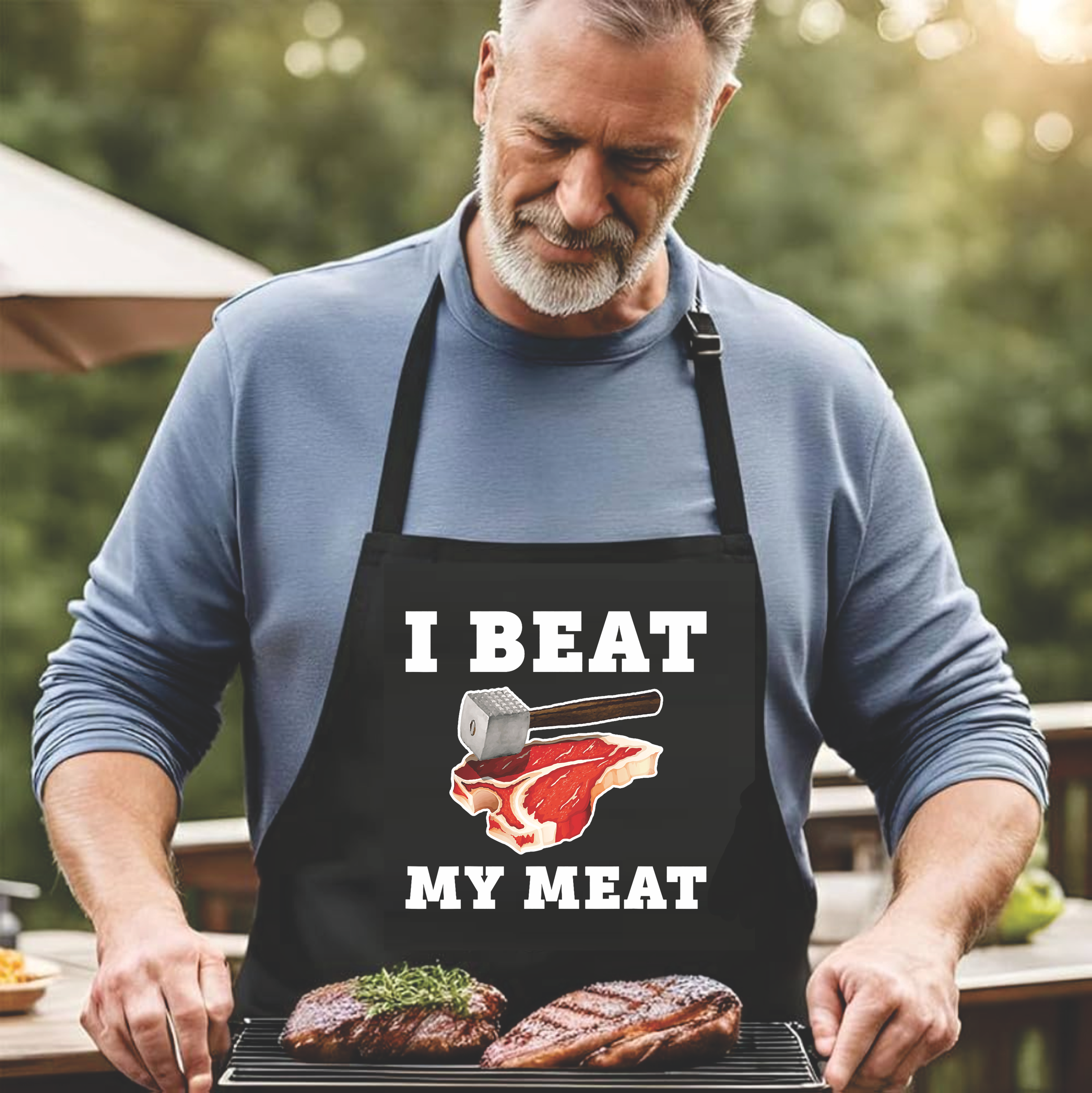 I Beat My Meat - DTF Transfer for Shirts & Aprons