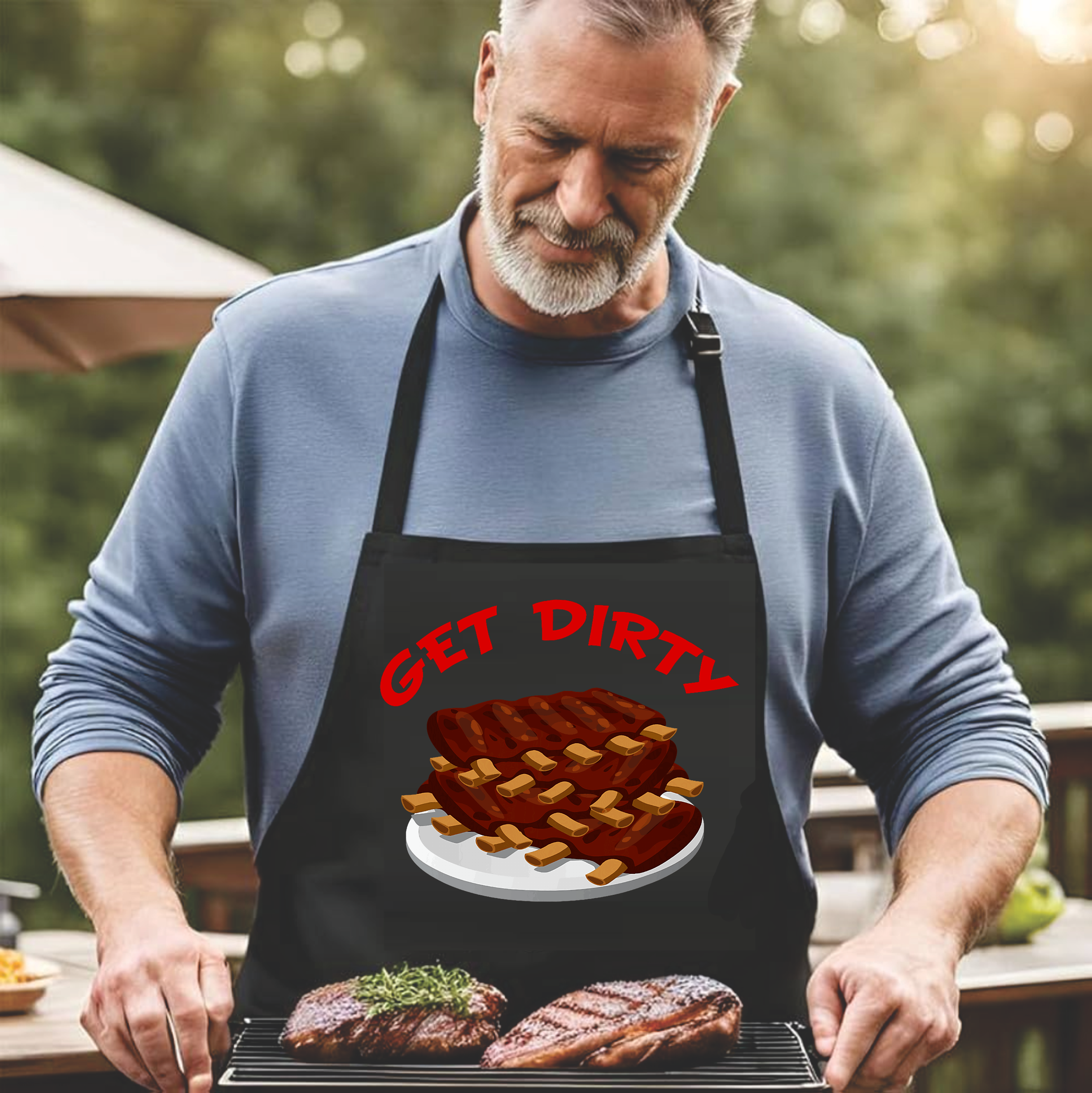 Get Dirty - DTF Transfer for Shirts & Aprons