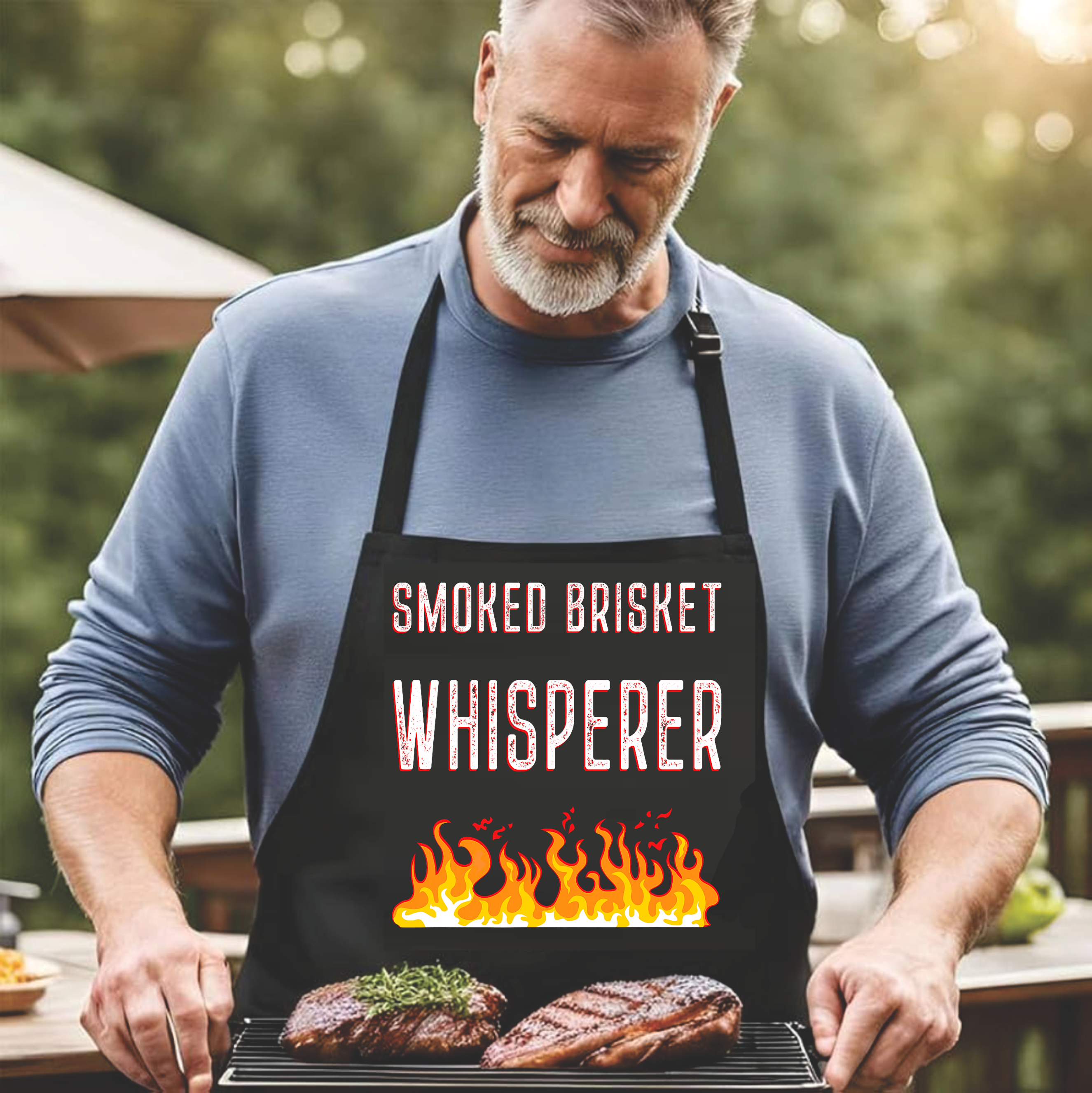 Smoked Brisket Whisperer - DTF Transfer for Shirts & Aprons