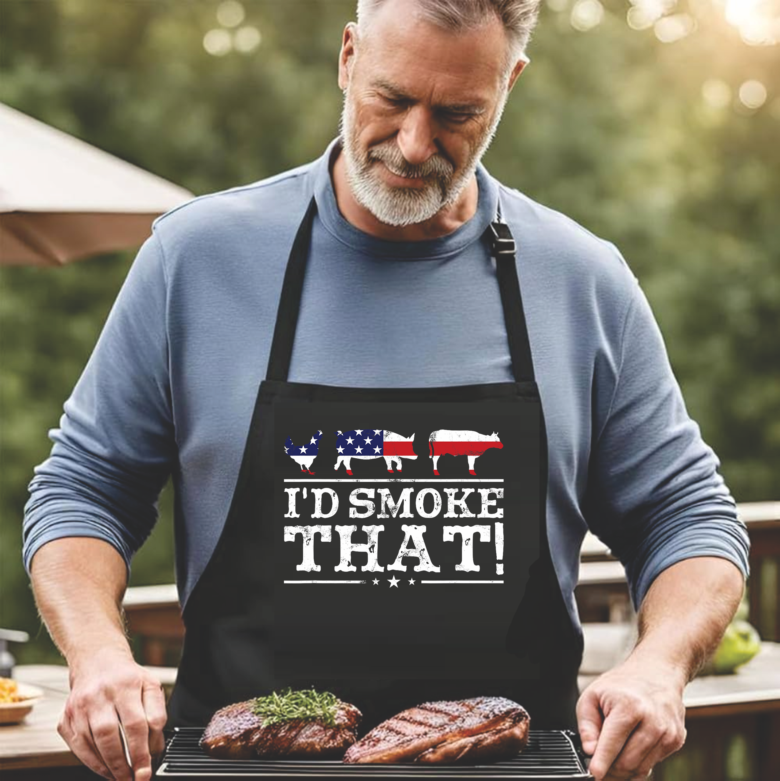 I'd Smoke That - DTF Transfer for Shirts & Aprons