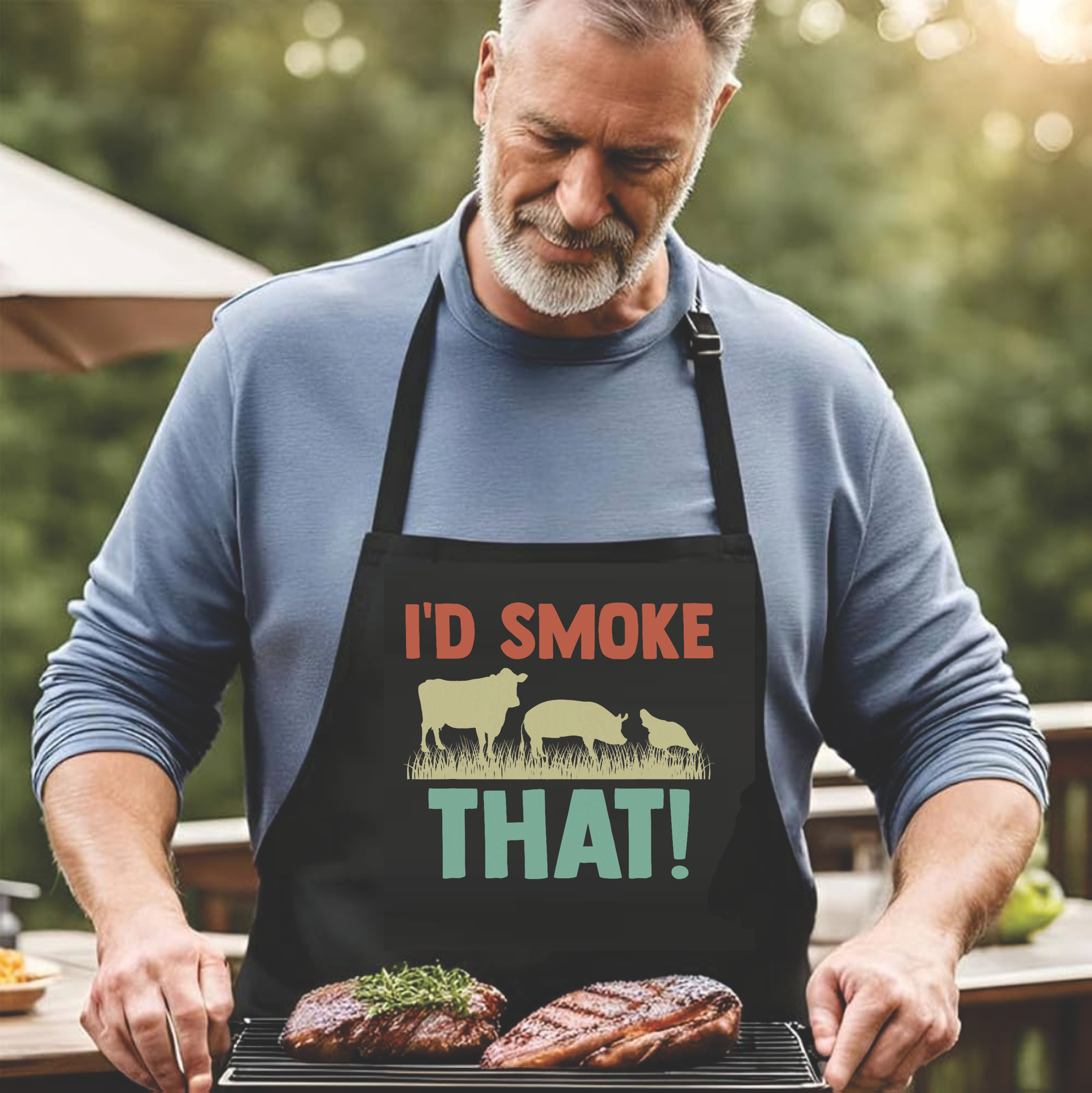 I'd Smoke That! - DTF Transfer for Shirts & Aprons