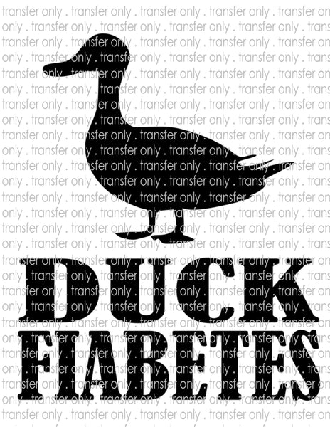Waterslide, Sublimation Transfers - Diabetes Awareness Duck