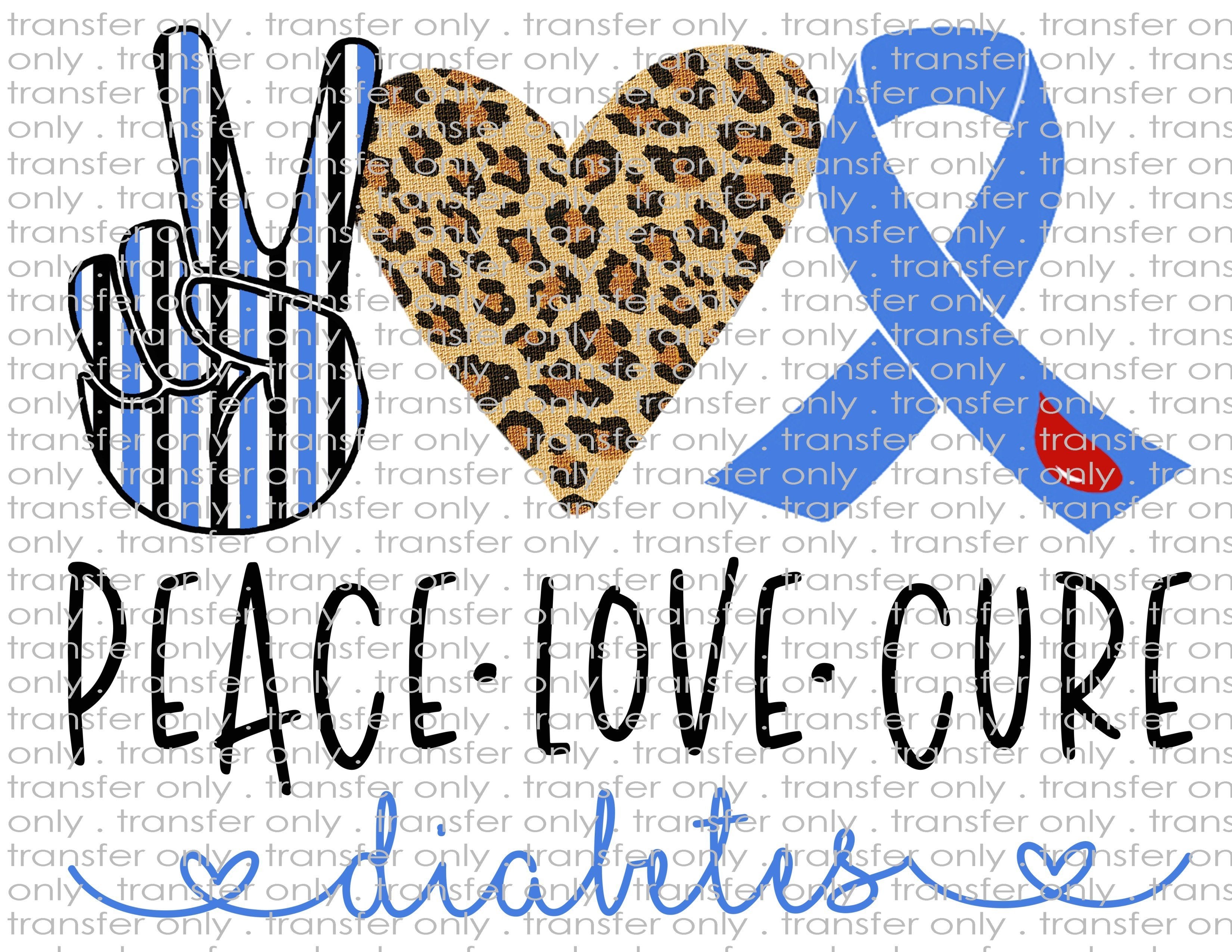 Diabetes Awareness - Waterslide, Sublimation Transfers