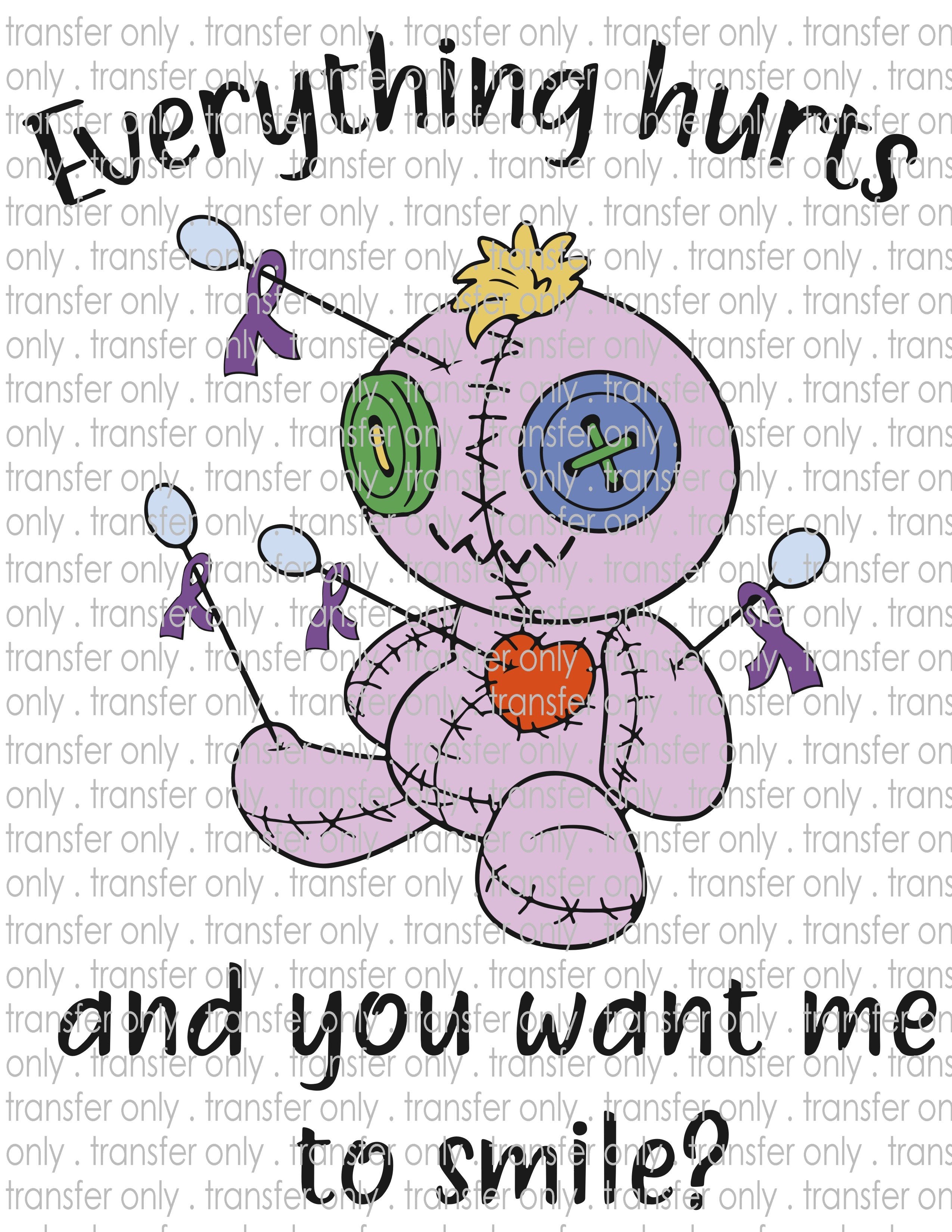 Fibromyalgia Awareness - Waterslide, Sublimation Transfers