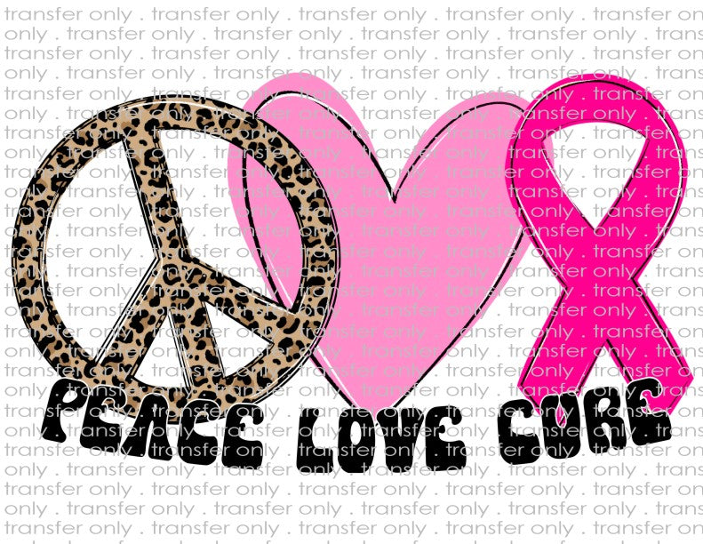 Pink Ribbon Awareness - Waterslide, Sublimation Transfers