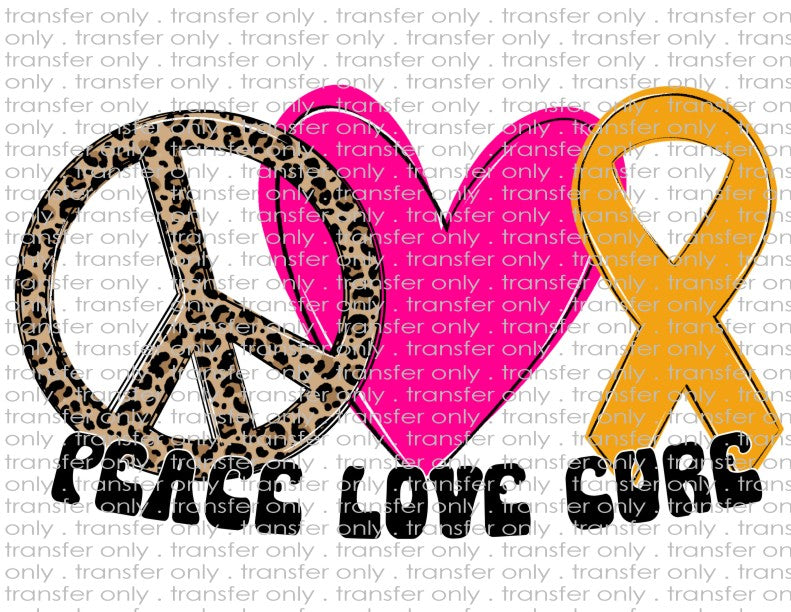 Yellow Ribbon Awareness - Waterslide, Sublimation Transfers