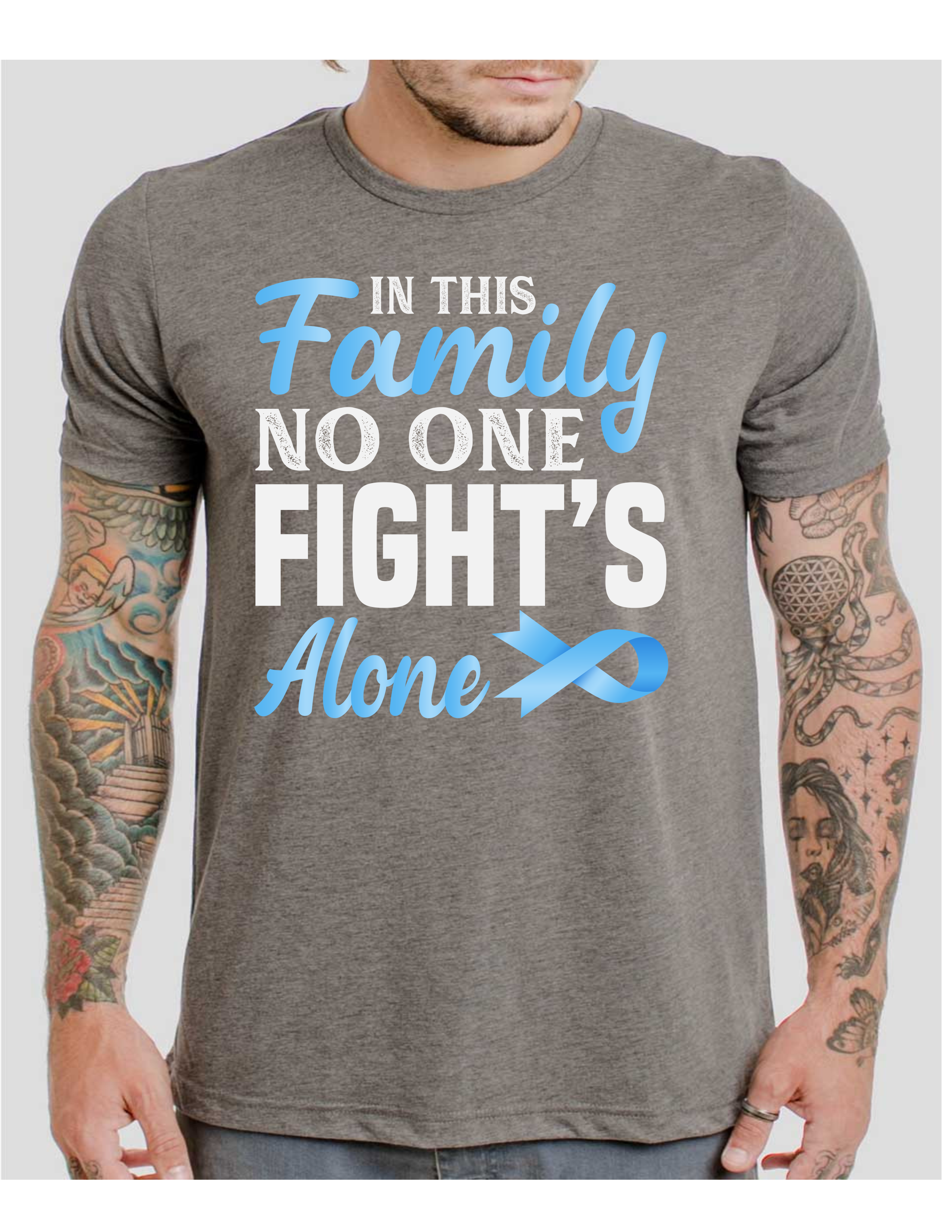In This Family, No One Fights Alone - Prostate Cancer - DTF Transfer