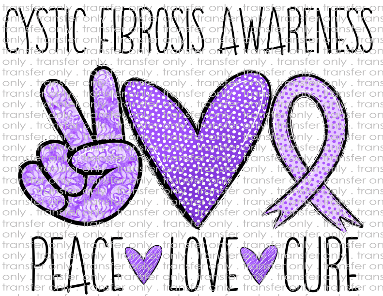 Cystic Fibrosis Awareness - Waterslide, Sublimation Transfers
