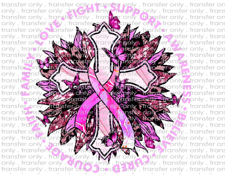 Pink Ribbon Awareness - Waterslide, Sublimation Transfers