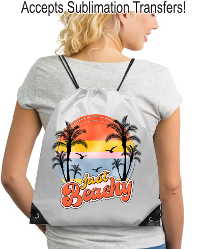 Sublimation Drawstring Gym Bag - 13.25" x 15.75"