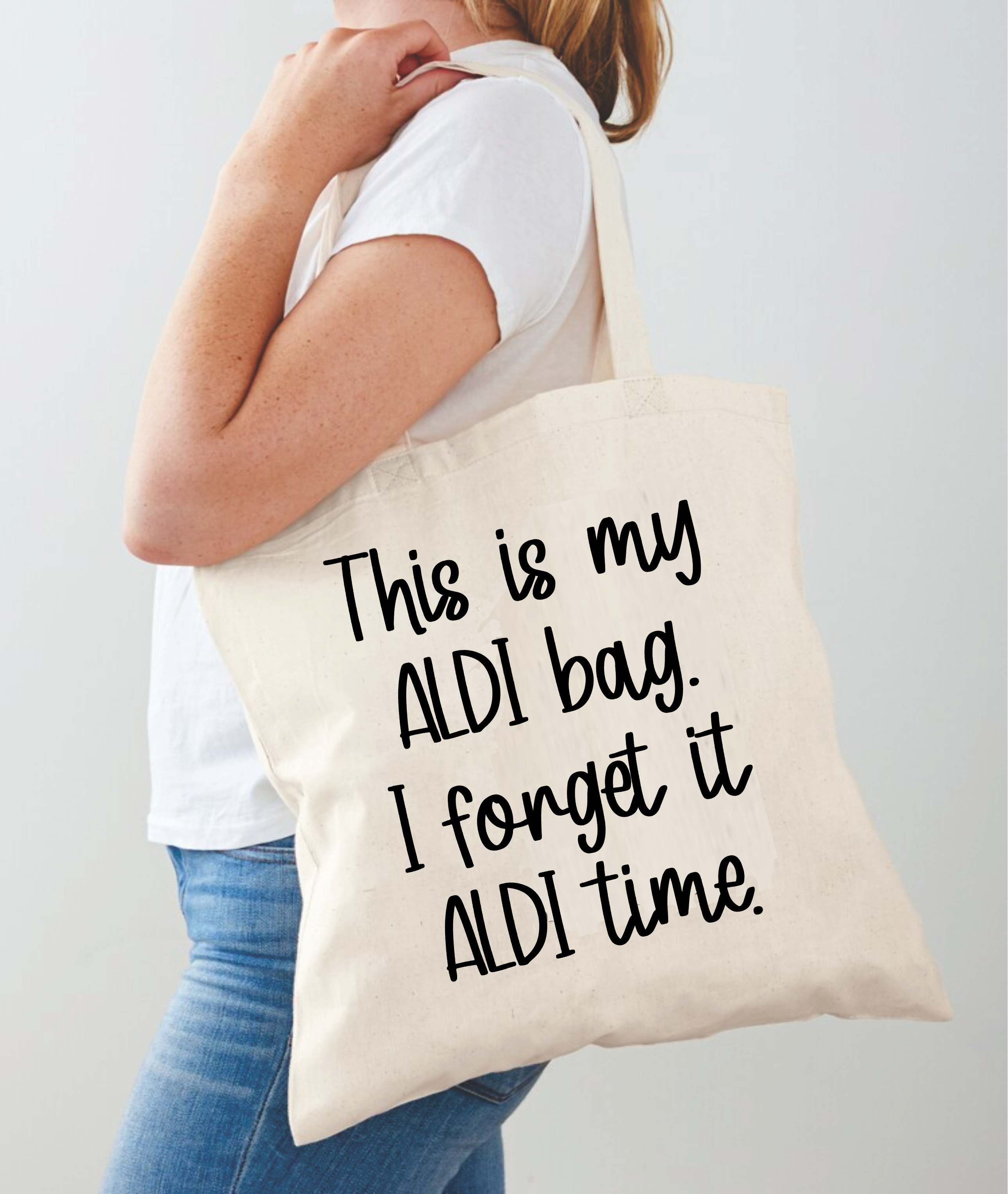 This Is My Aldi Bag, I Forget It Aldi Time - Tote Bag Design - DTF & Sublimation