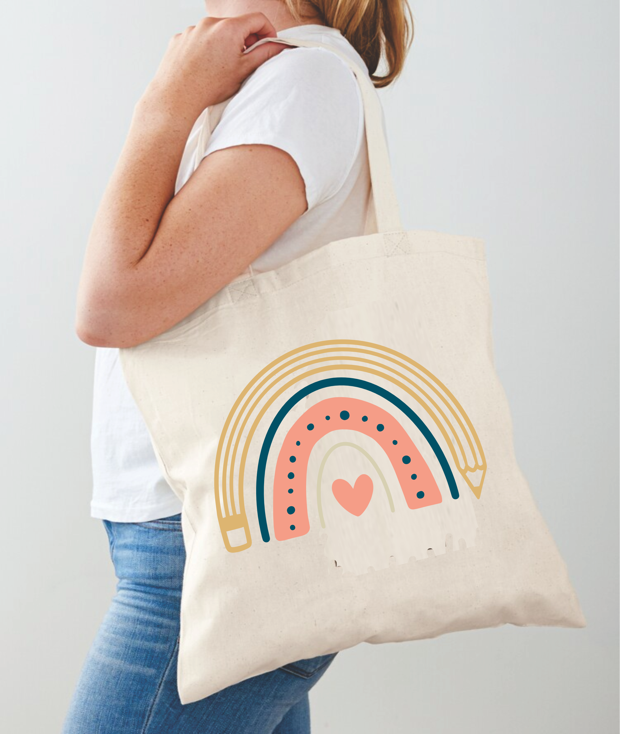 Pencil Rainbow - Tote Bag Design - DTF & Sublimation