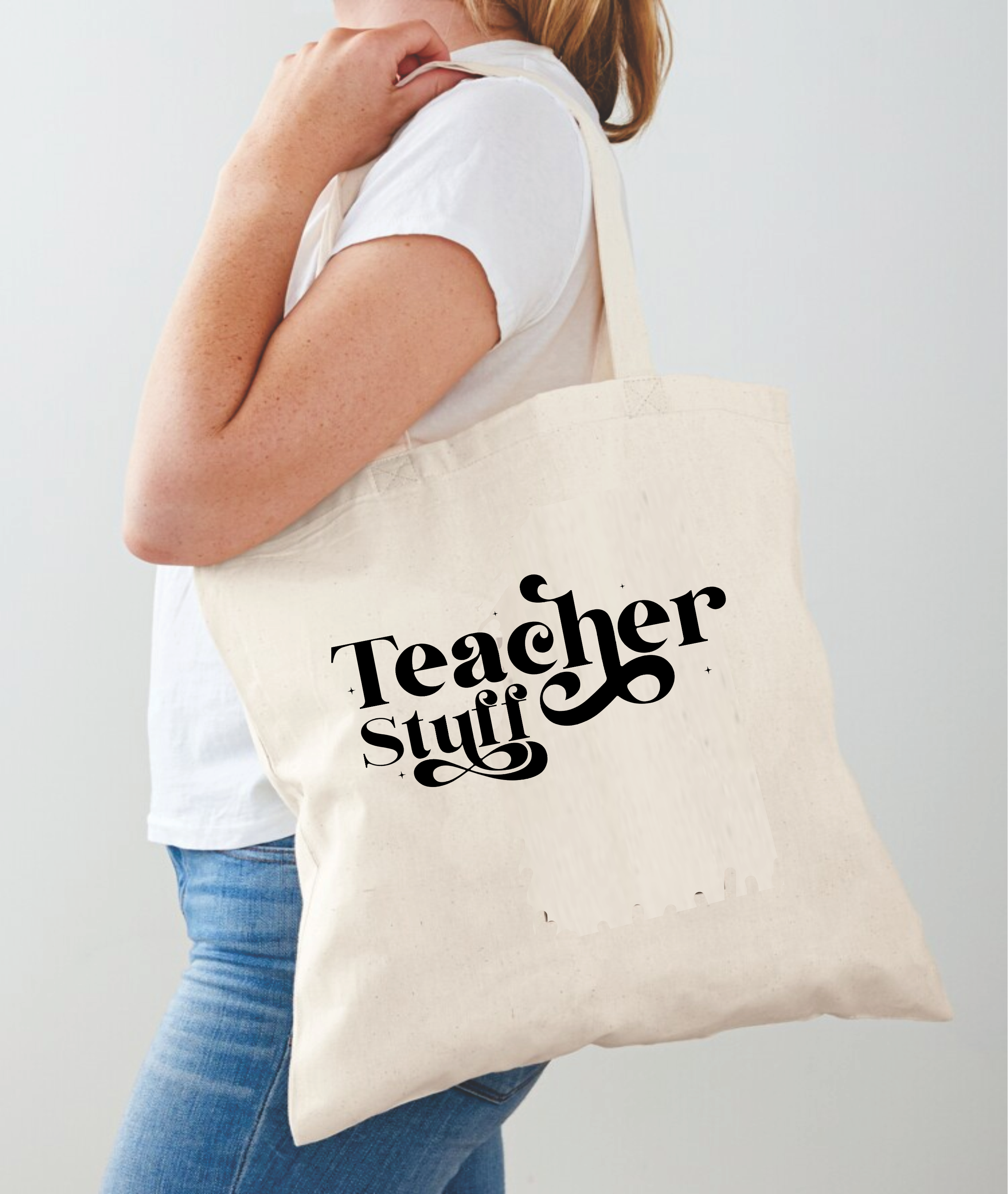 Teacher Stuff - Tote Bag Design - DTF & Sublimation