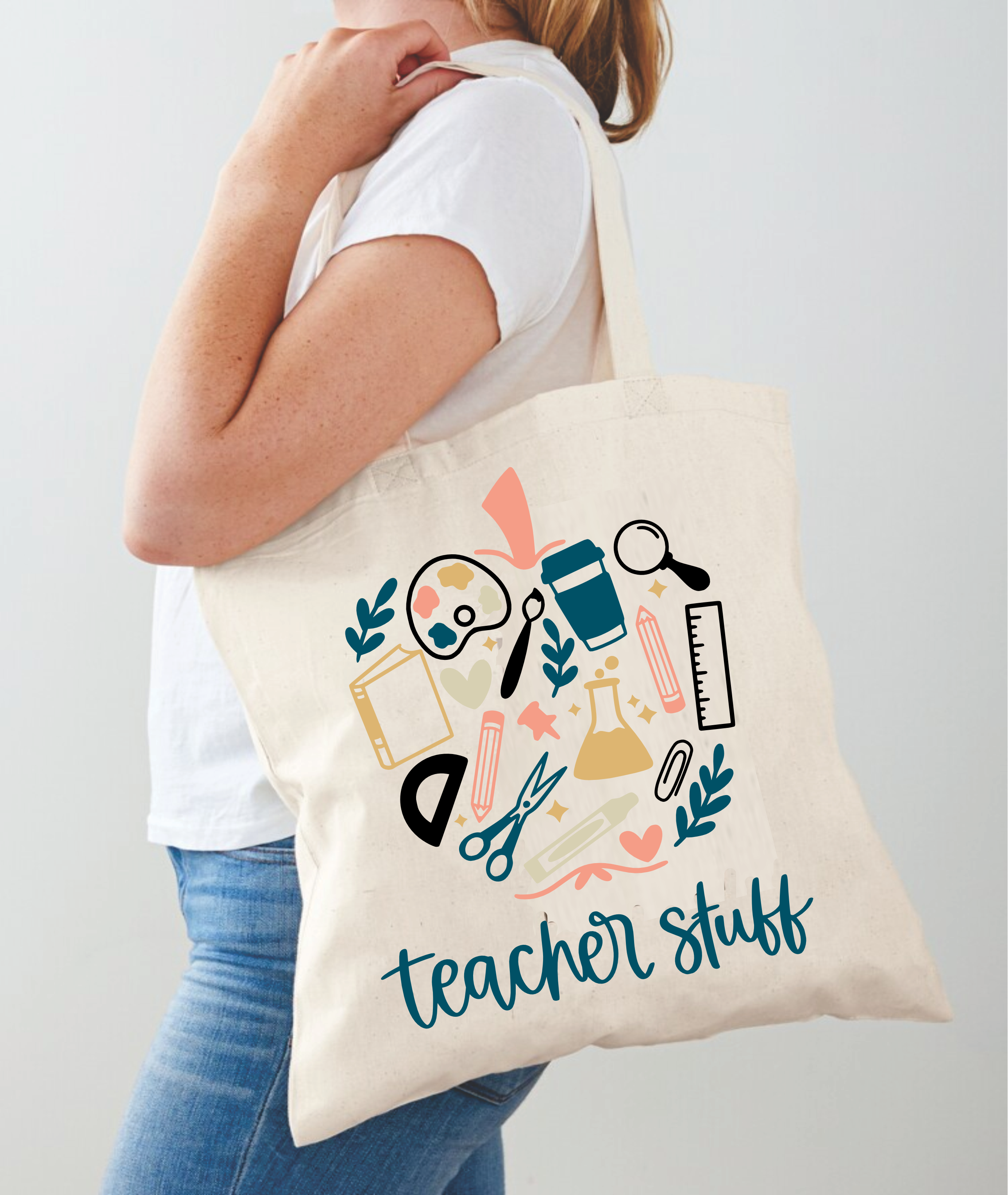 Teacher Stuff - Tote Bag Design - DTF & Sublimation