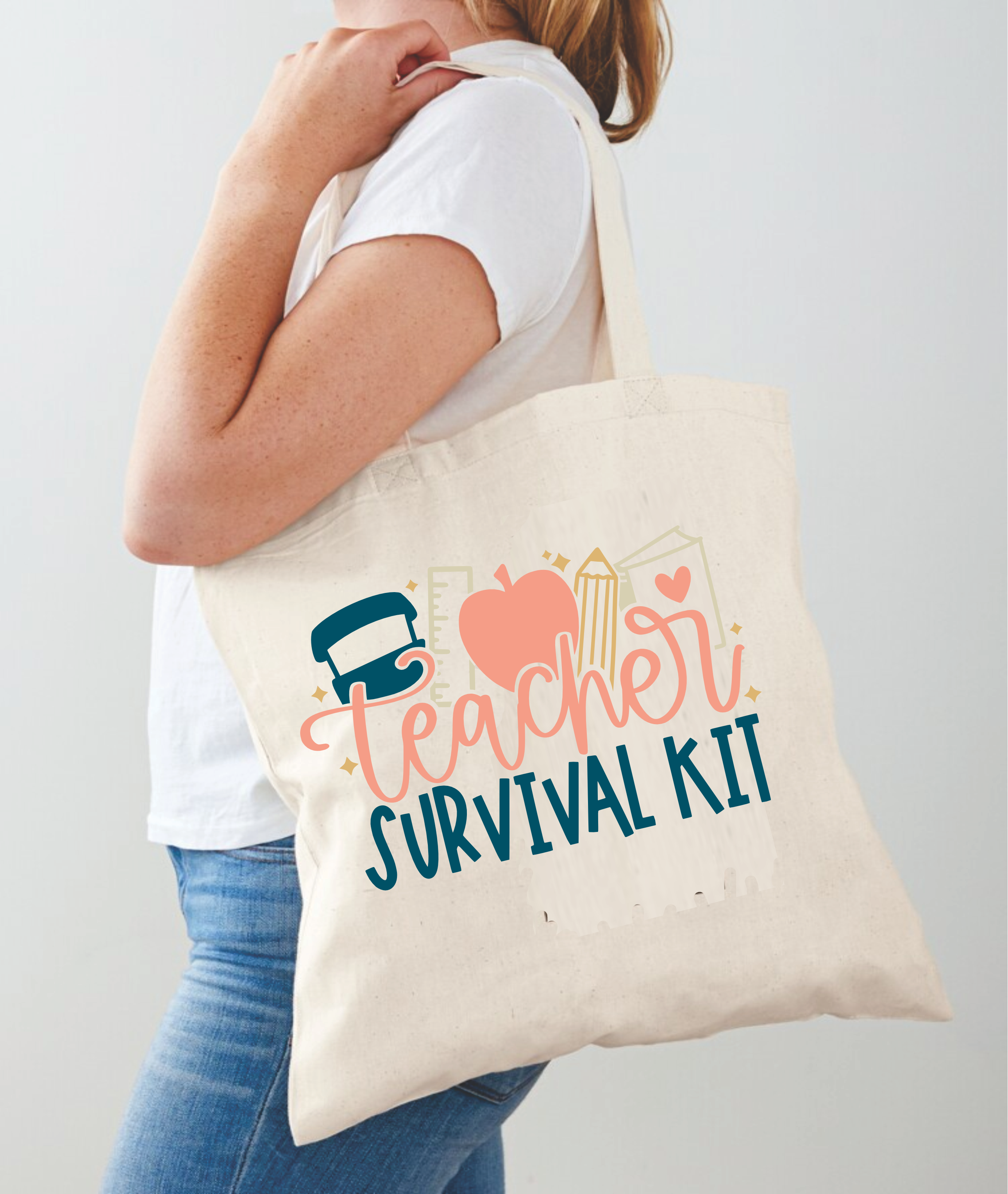 Teacher Survival Kit - Tote Bag Design - DTF & Sublimation