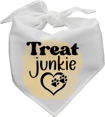 Treat Junkie - Pet Bandanna - Sublimation Transfers