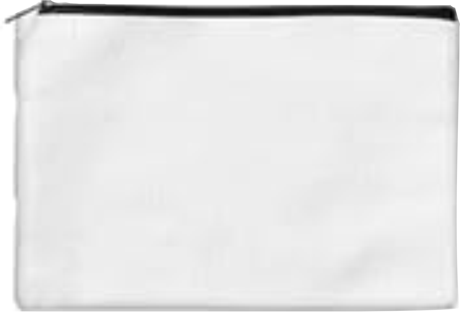 Zippered Makeup/Toiletry Bag - Sublimation Blank