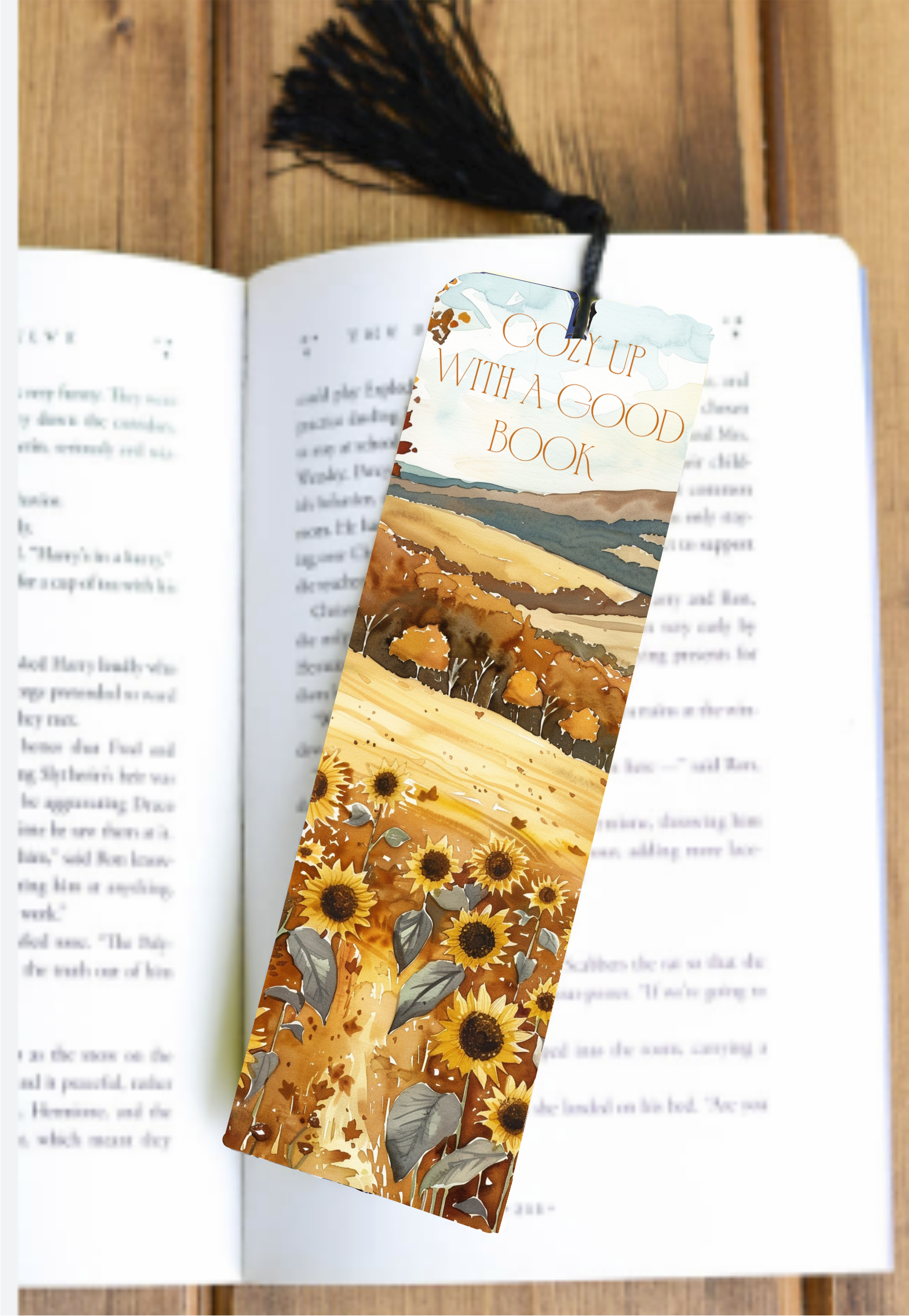 Cozy Up With A Good Book - Bookmark - Sublimation Transfer