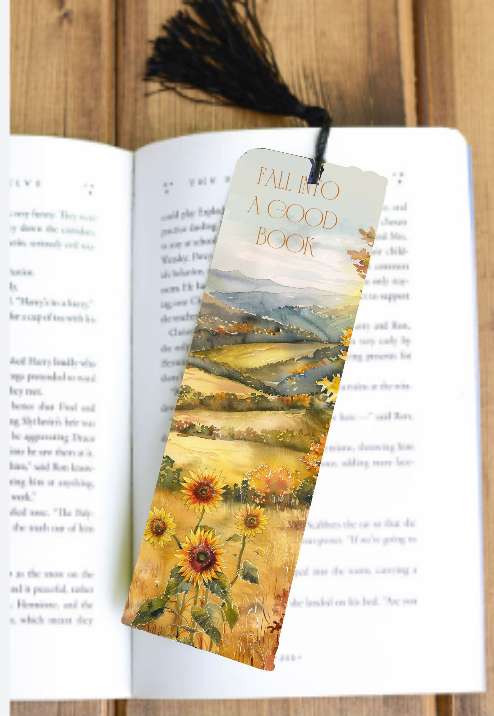 Fall Into A Good Book - Bookmark - Sublimation Transfer