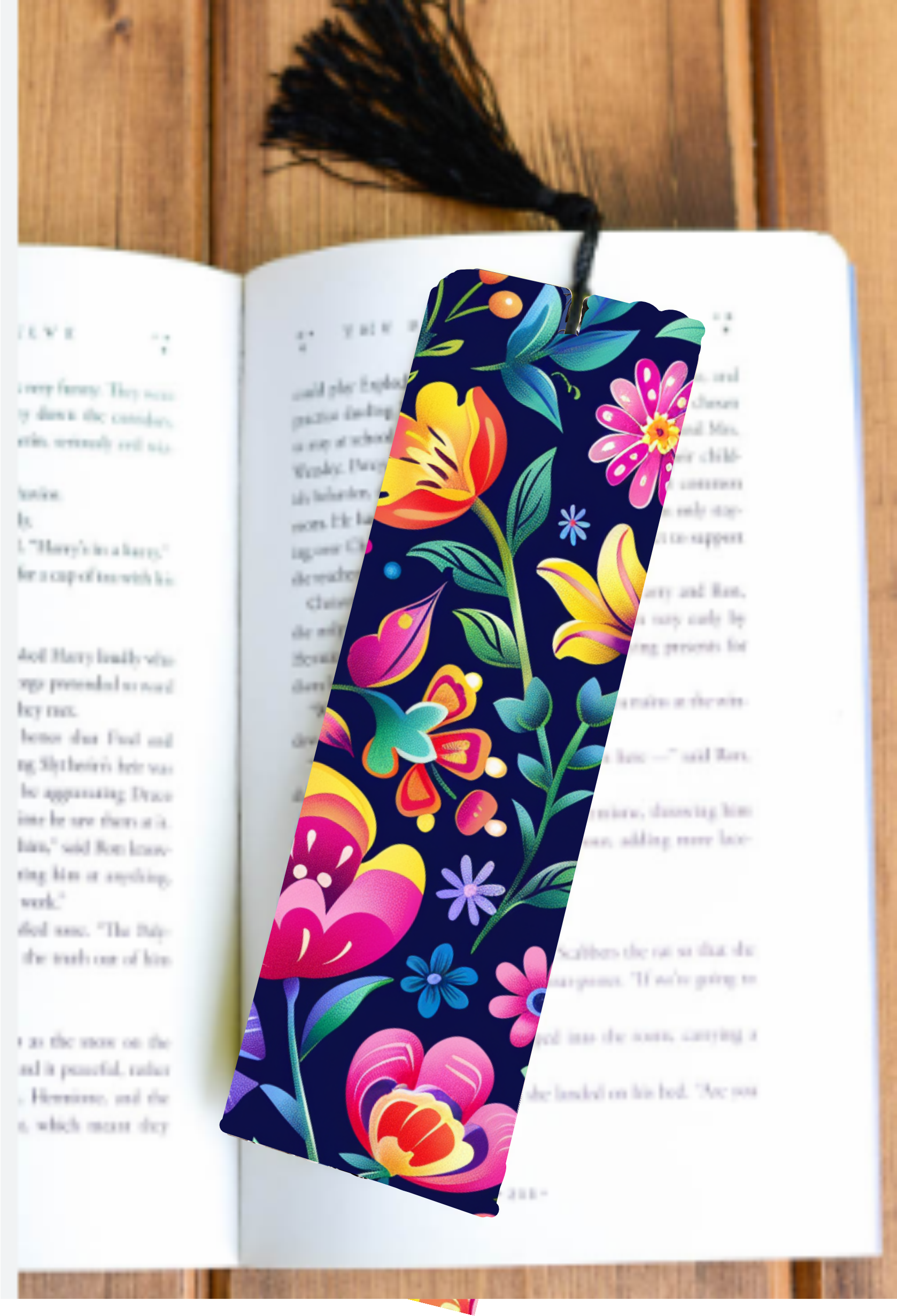 Vibrant Floral - Bookmark - Sublimation Transfer