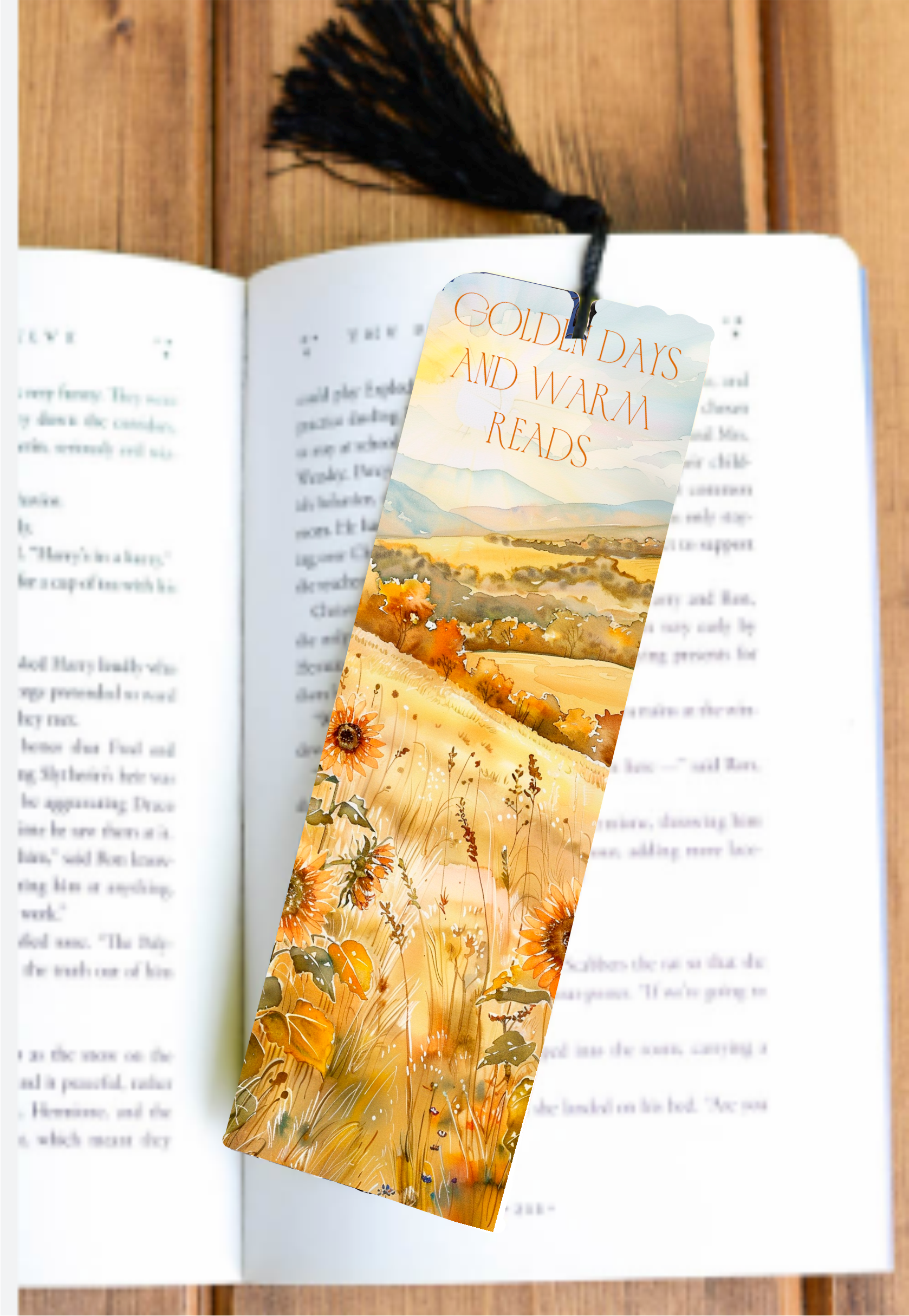 Golden Days & Warm Reads - Bookmark - Sublimation Transfer