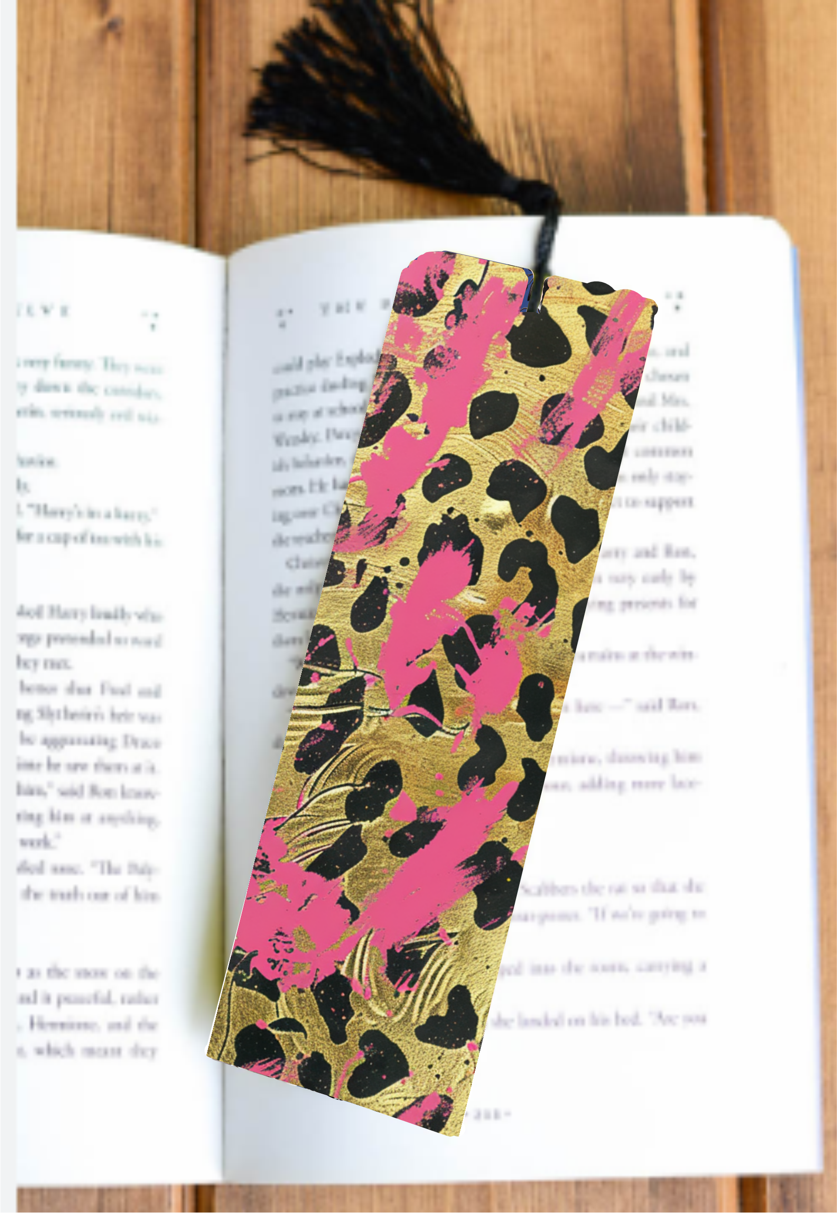 Metallic Effect Leopard - Bookmark - Sublimation Transfer