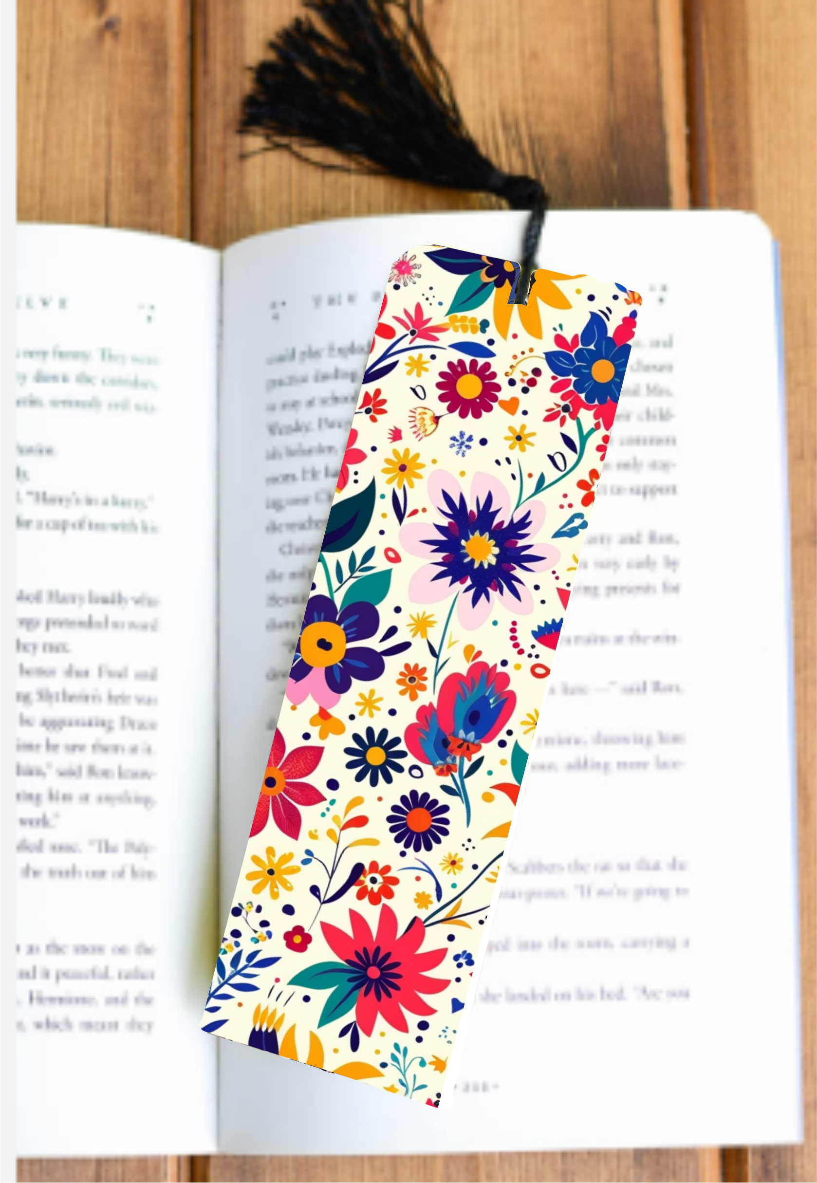 Vibrant Floral - Bookmark - Sublimation Transfer