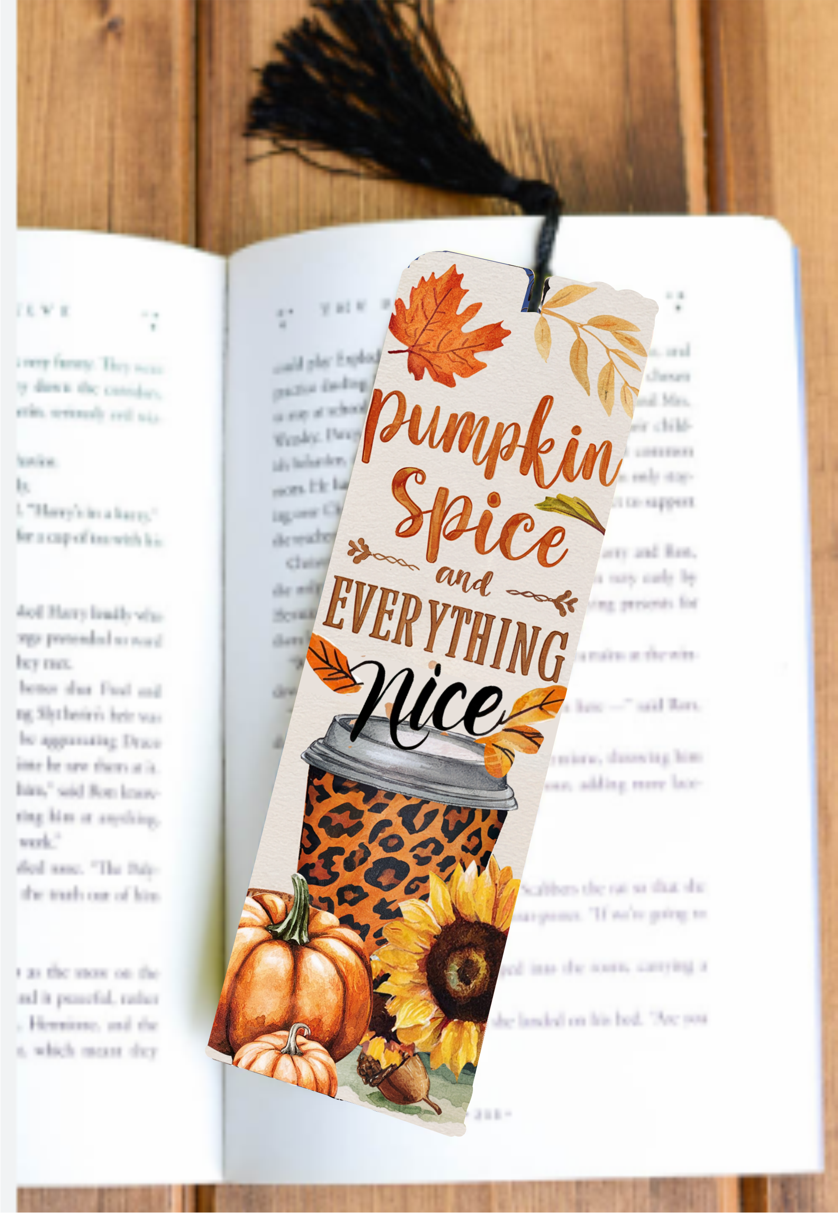 Pumpkin Spice & Everything Nice - Bookmark - Sublimation Transfer